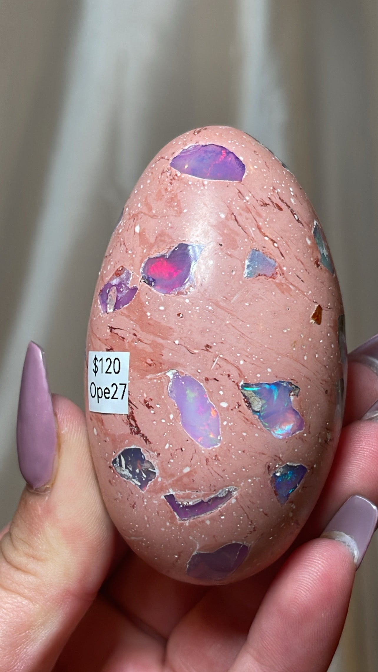 Mexican Fire Opal AAA Egg
