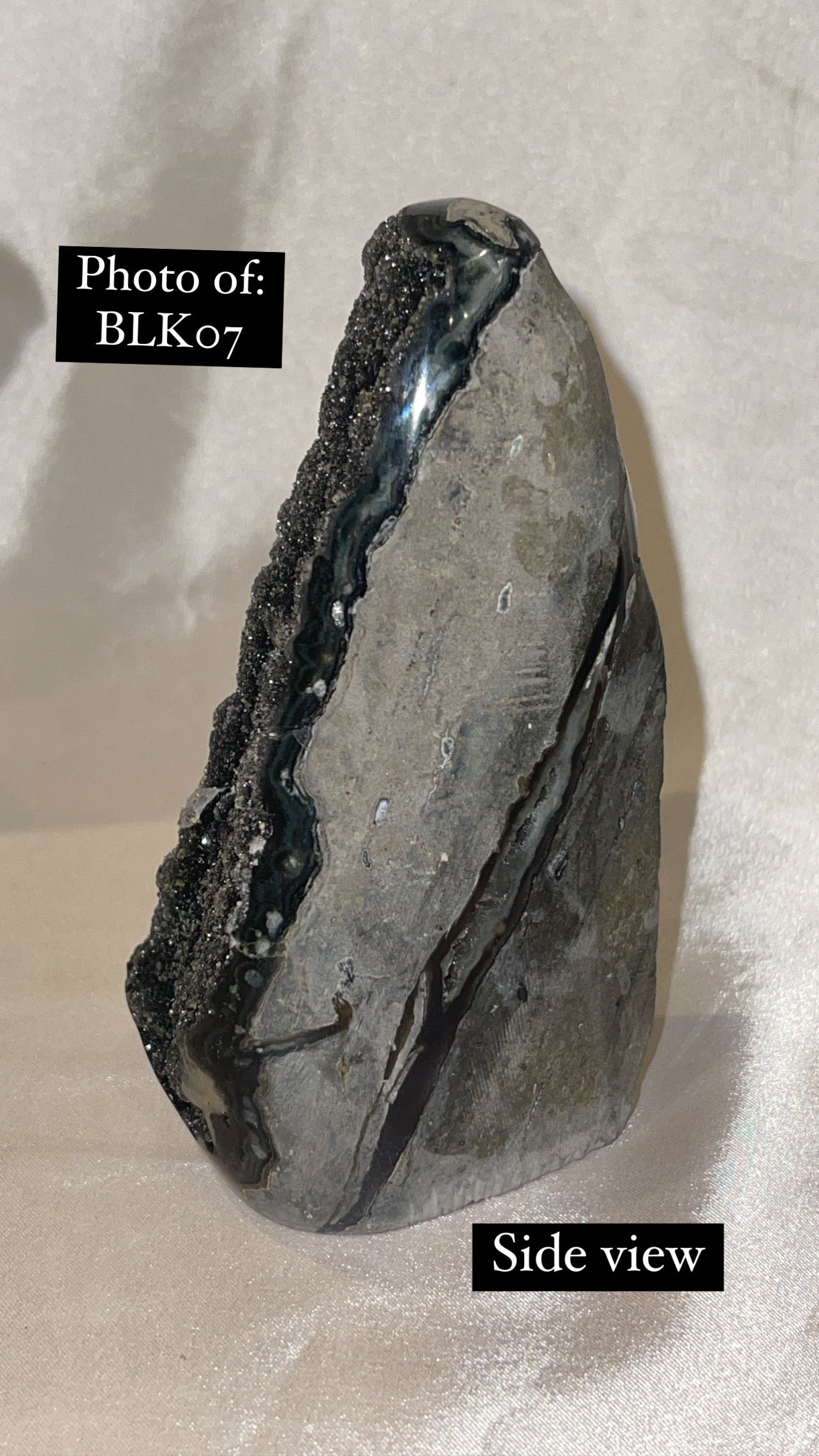 Black Amethyst Cut Base