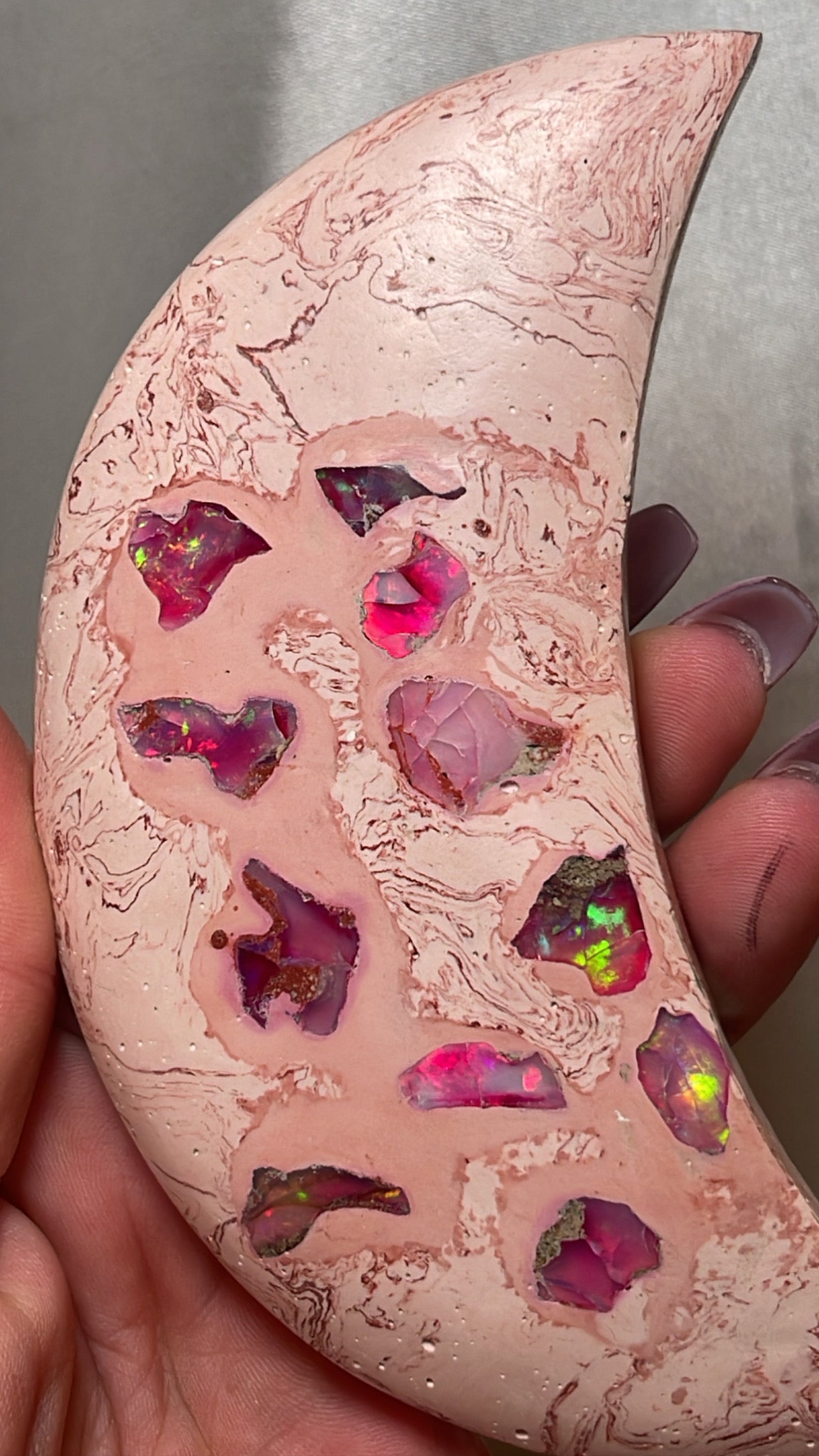 Mexican Fire Opal AAA XL Moon