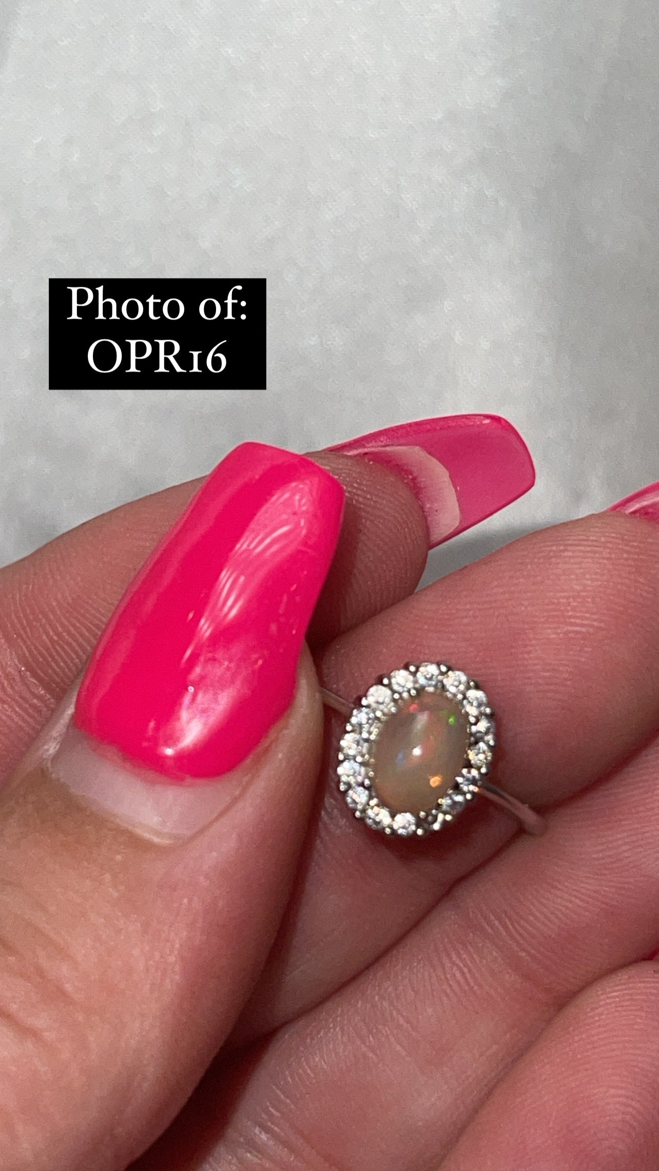 Ethiopian Welo Opal 925 Sterling Silver Adjustable Ring (Choose Your Own)