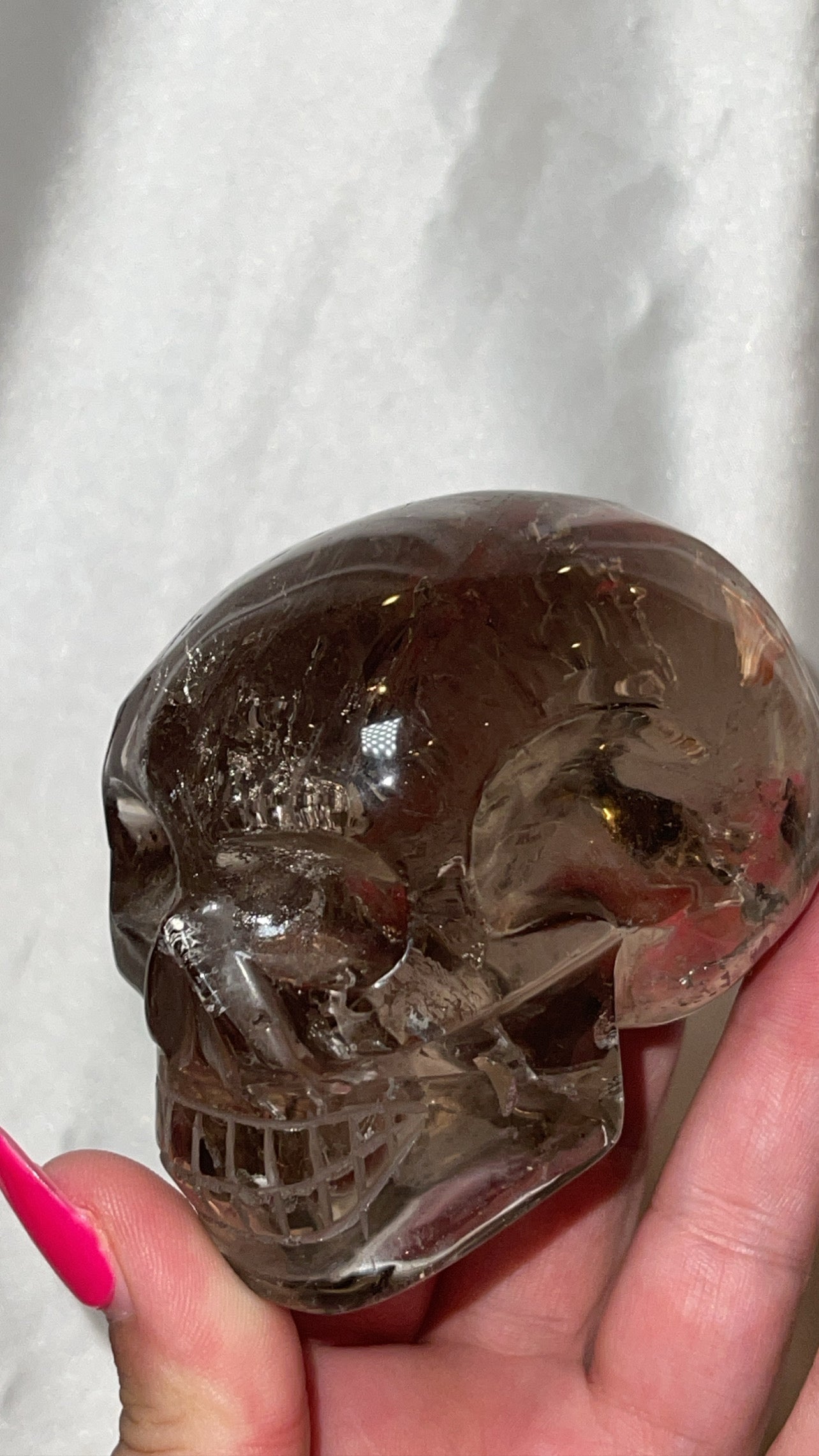 Smoky Quartz AAA Master Carved Large Skull