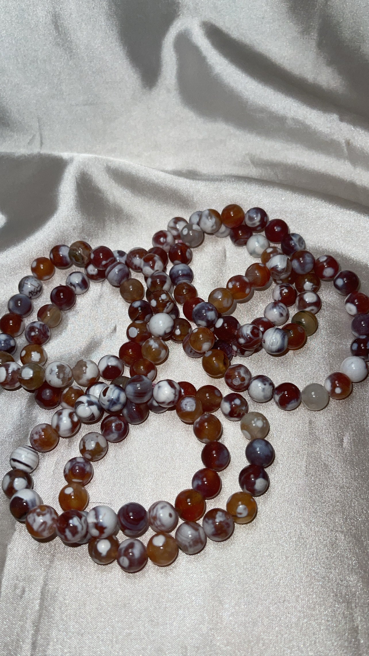 Carnelian Orca Agate 10mm Bracelet