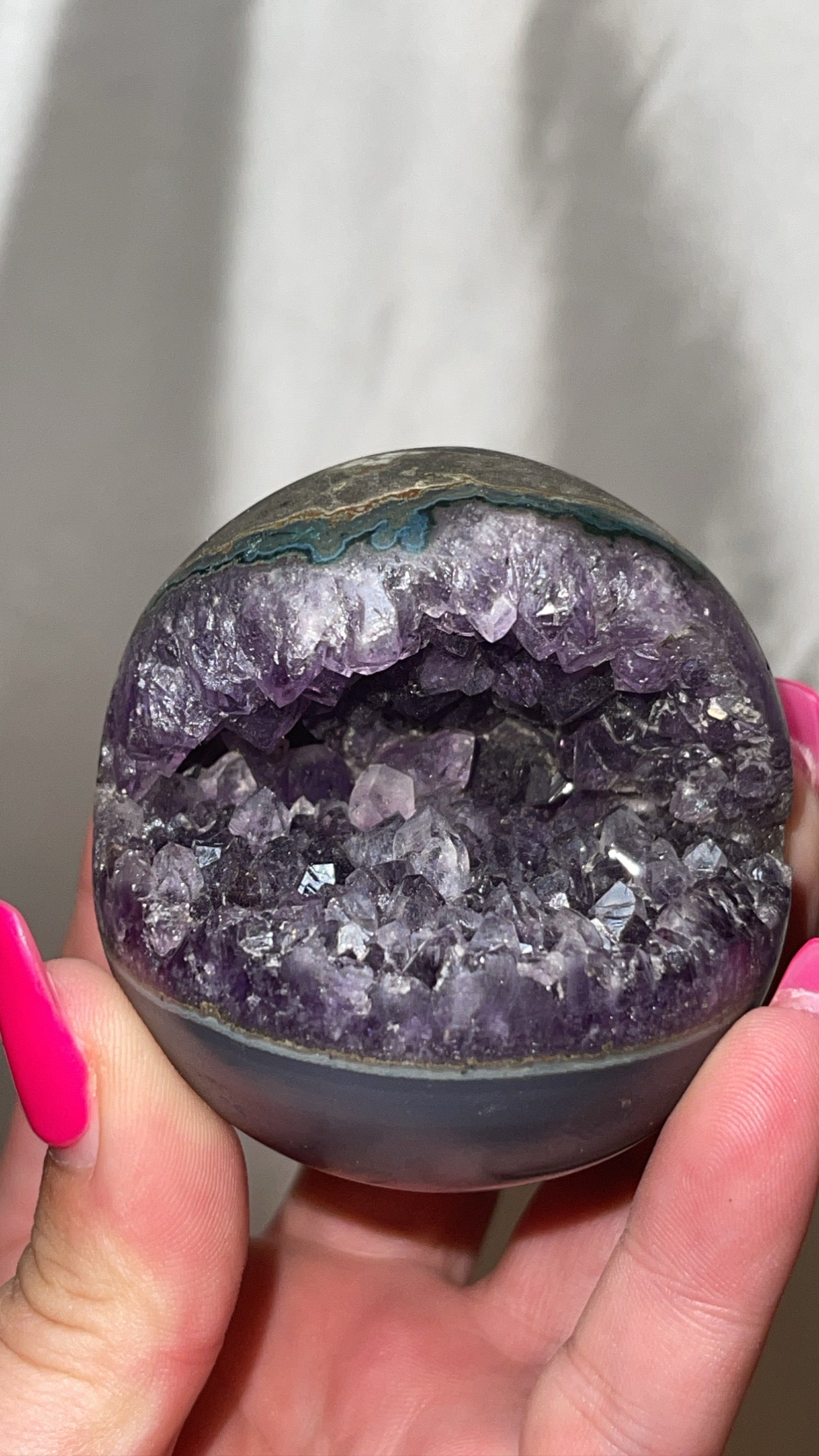 Amethyst High Grade Geode Sphere (62mm)