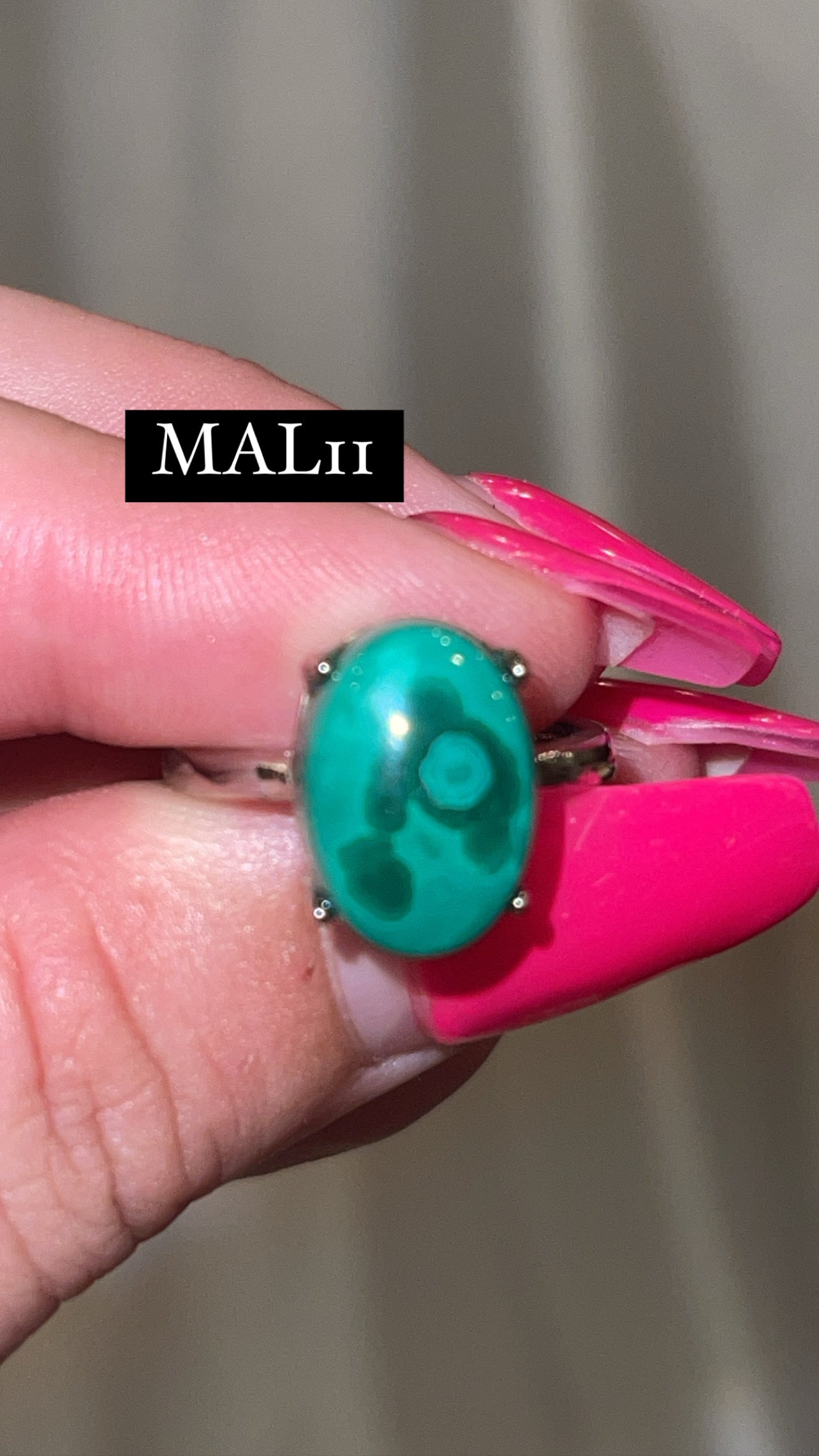 Malachite AAA Adjustable Ring (Choose Your Own)