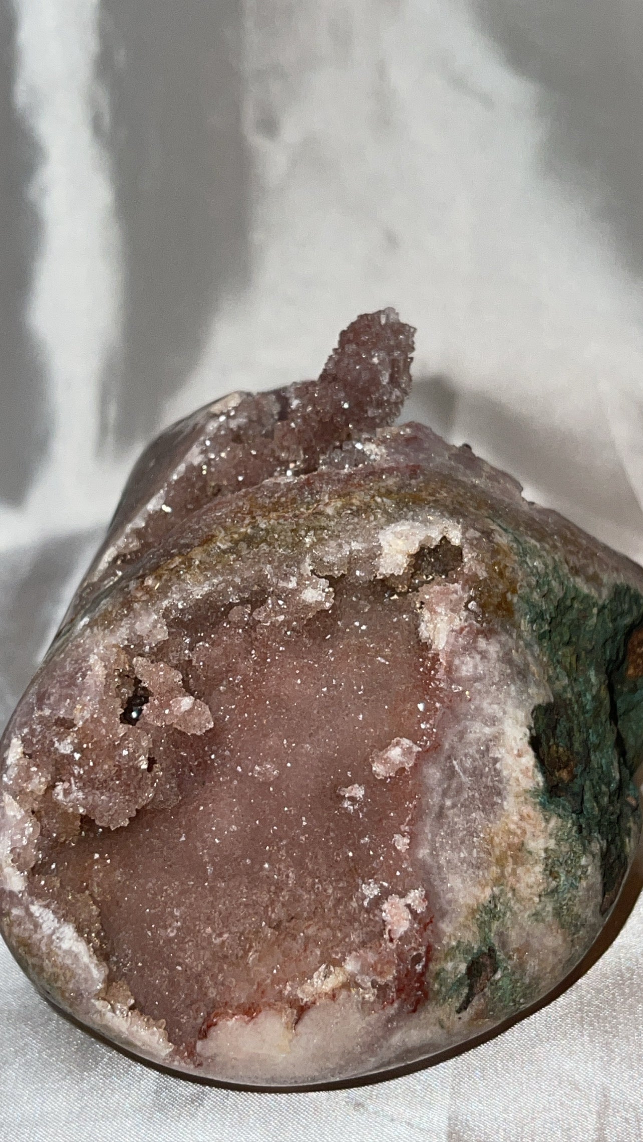 Pink Amethyst Druzy Large Stalachtite Freeform