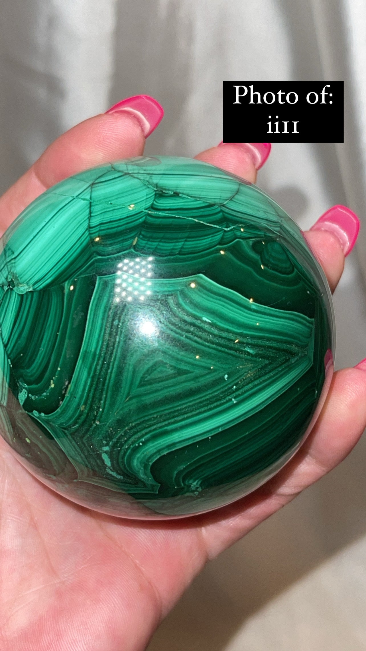 Malachite AA Large/XL Sphere