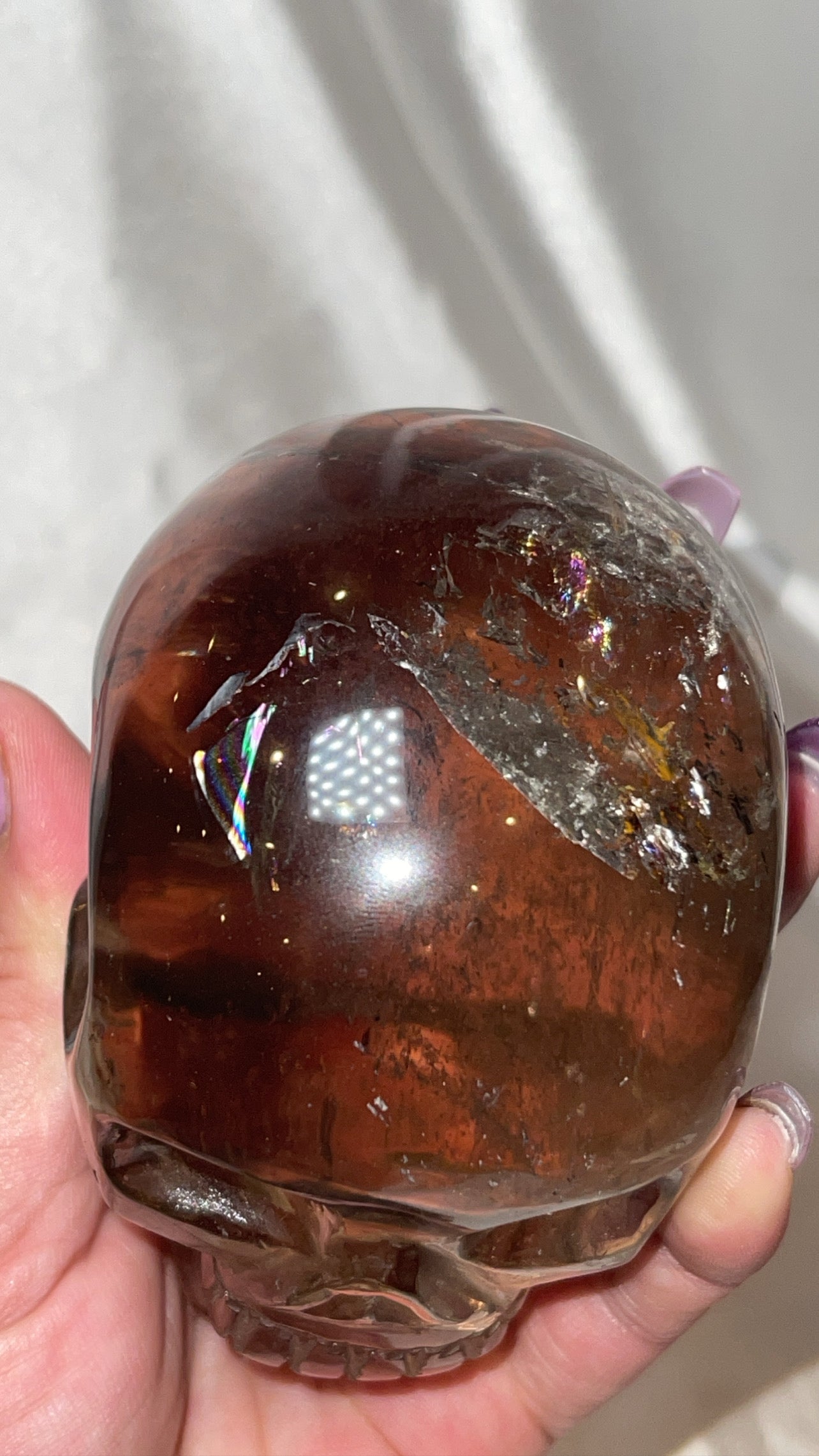 Smoky Quartz AAA Master Carved Large Skull