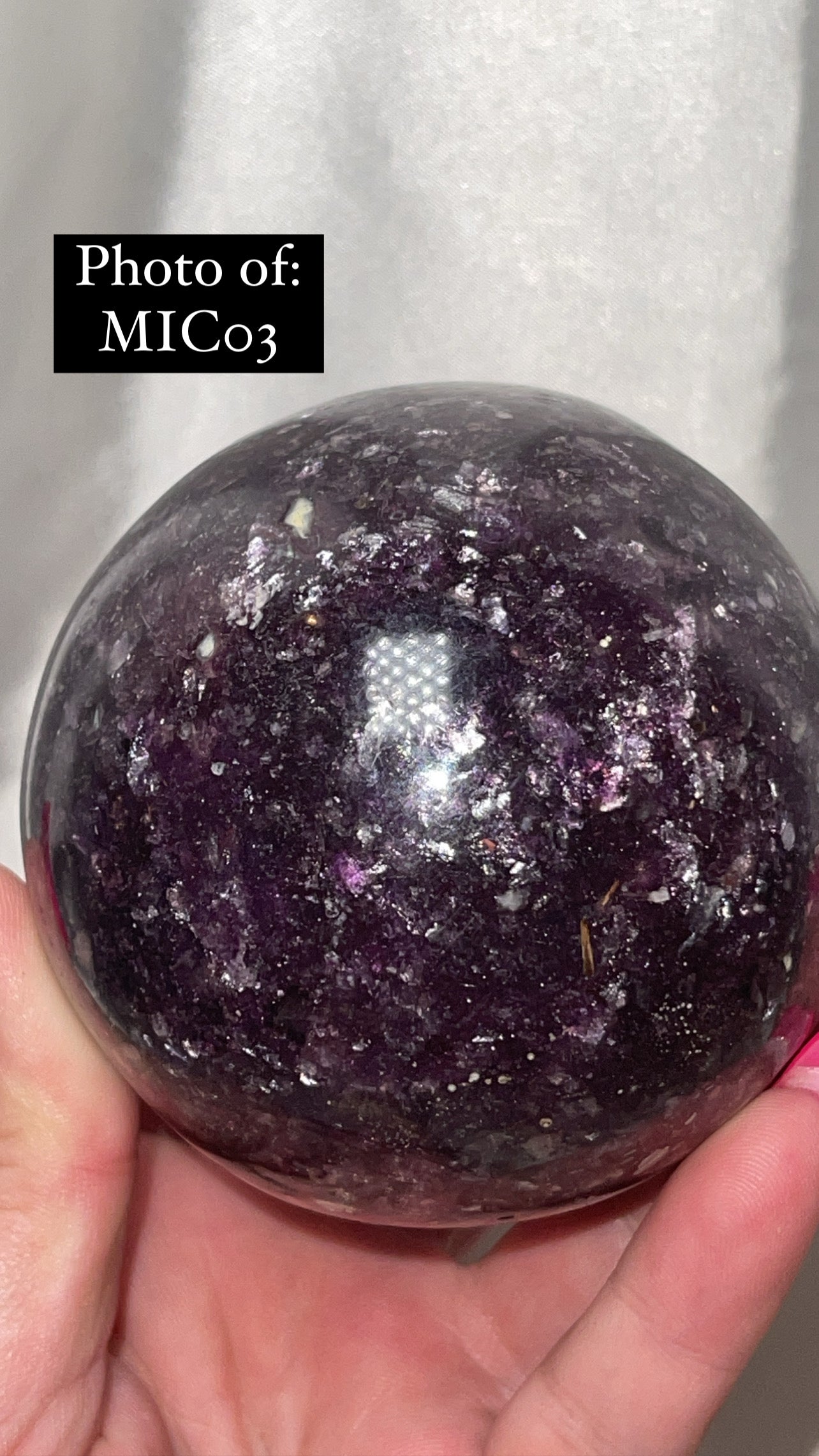 Mica Lepidolite XL Sphere