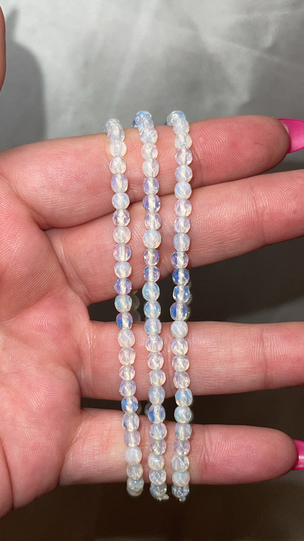 Opalite Faceted 4mm Bracelet
