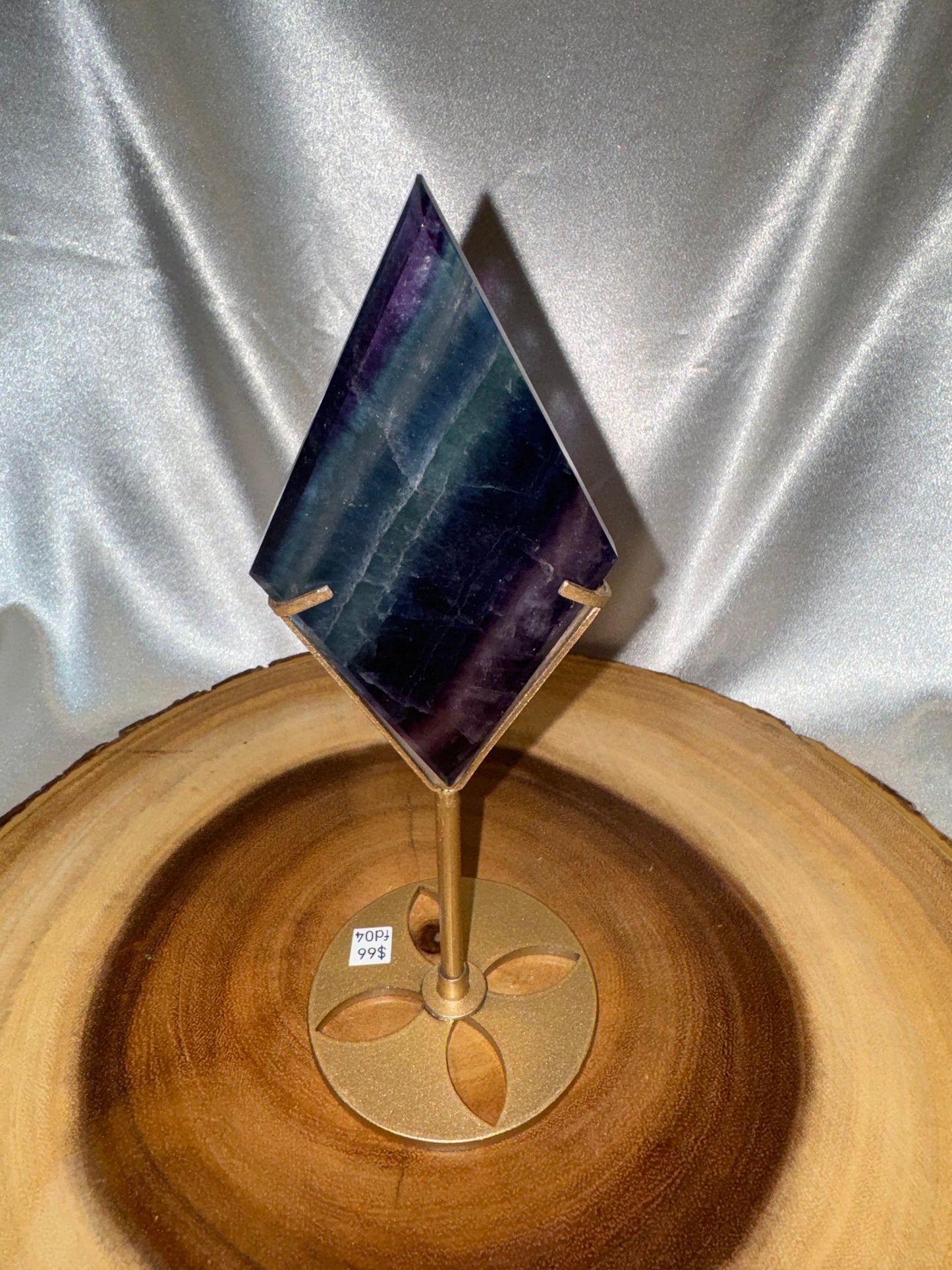 Fluorite Diamond on Stand AAA