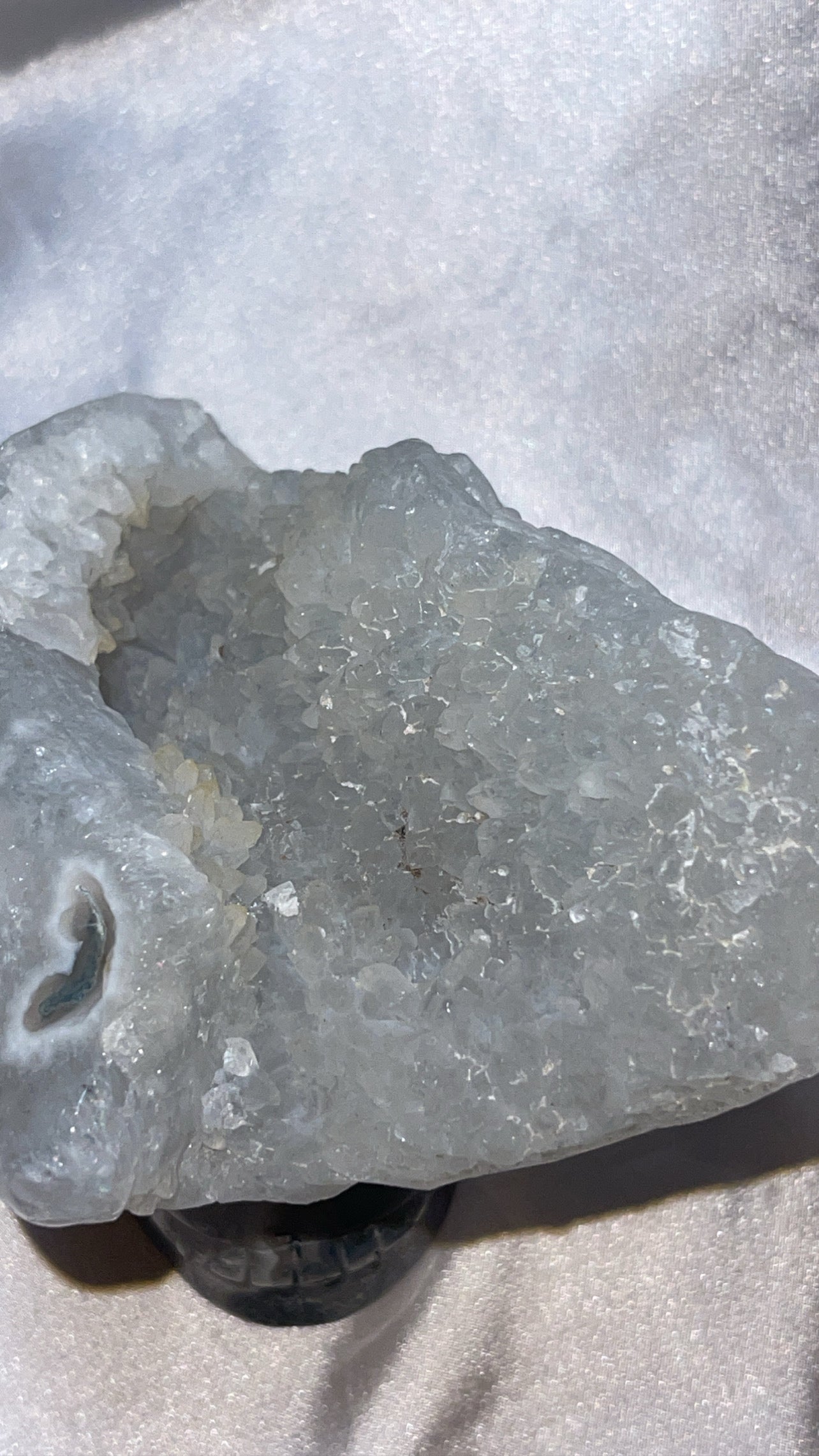Moss Agate & Quartz XXL Mohawk Skull