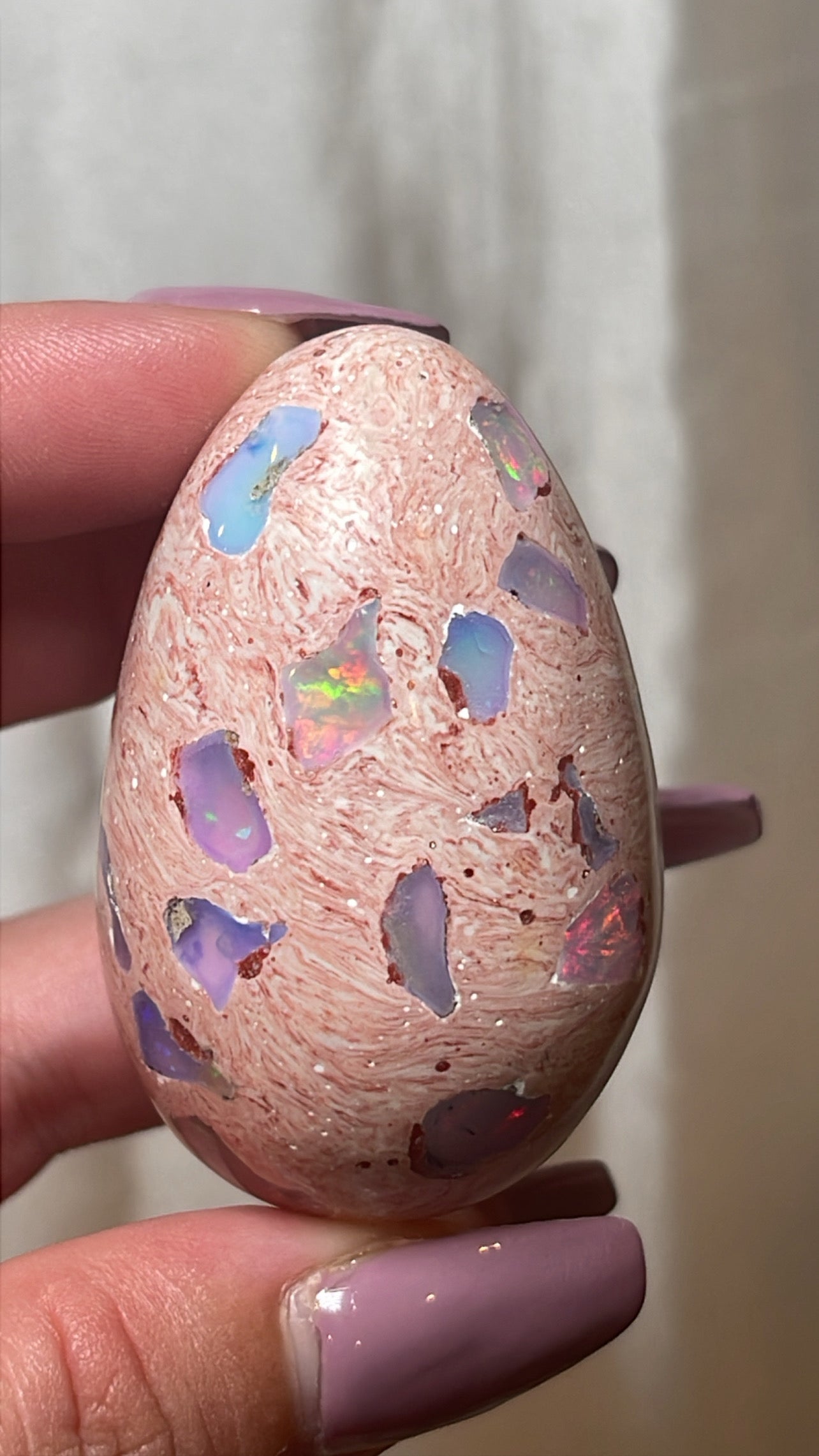 Mexican Fire Opal AAA Egg
