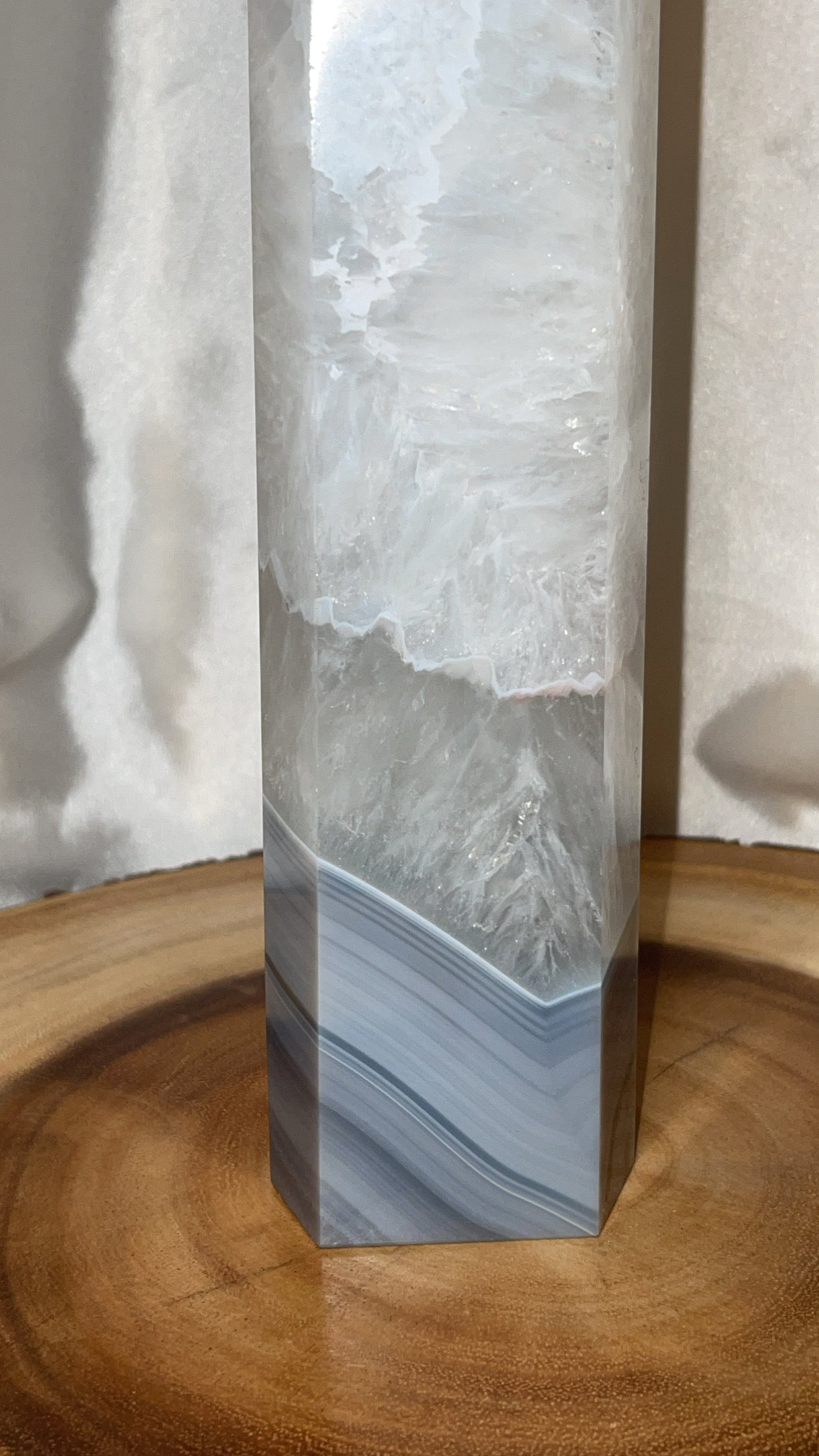 Blue Banded Agate XXL Tower