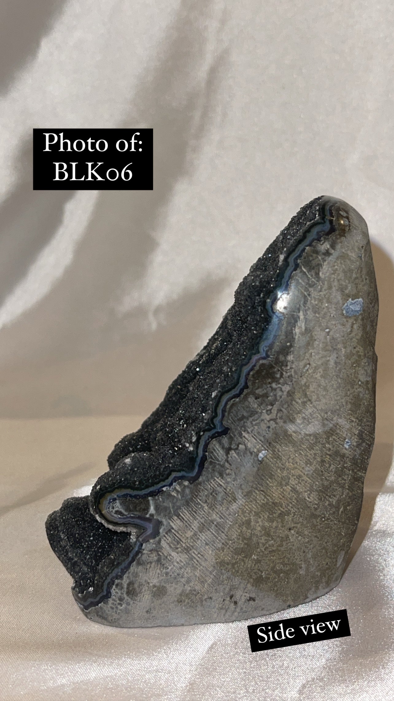 Black Amethyst Cut Base