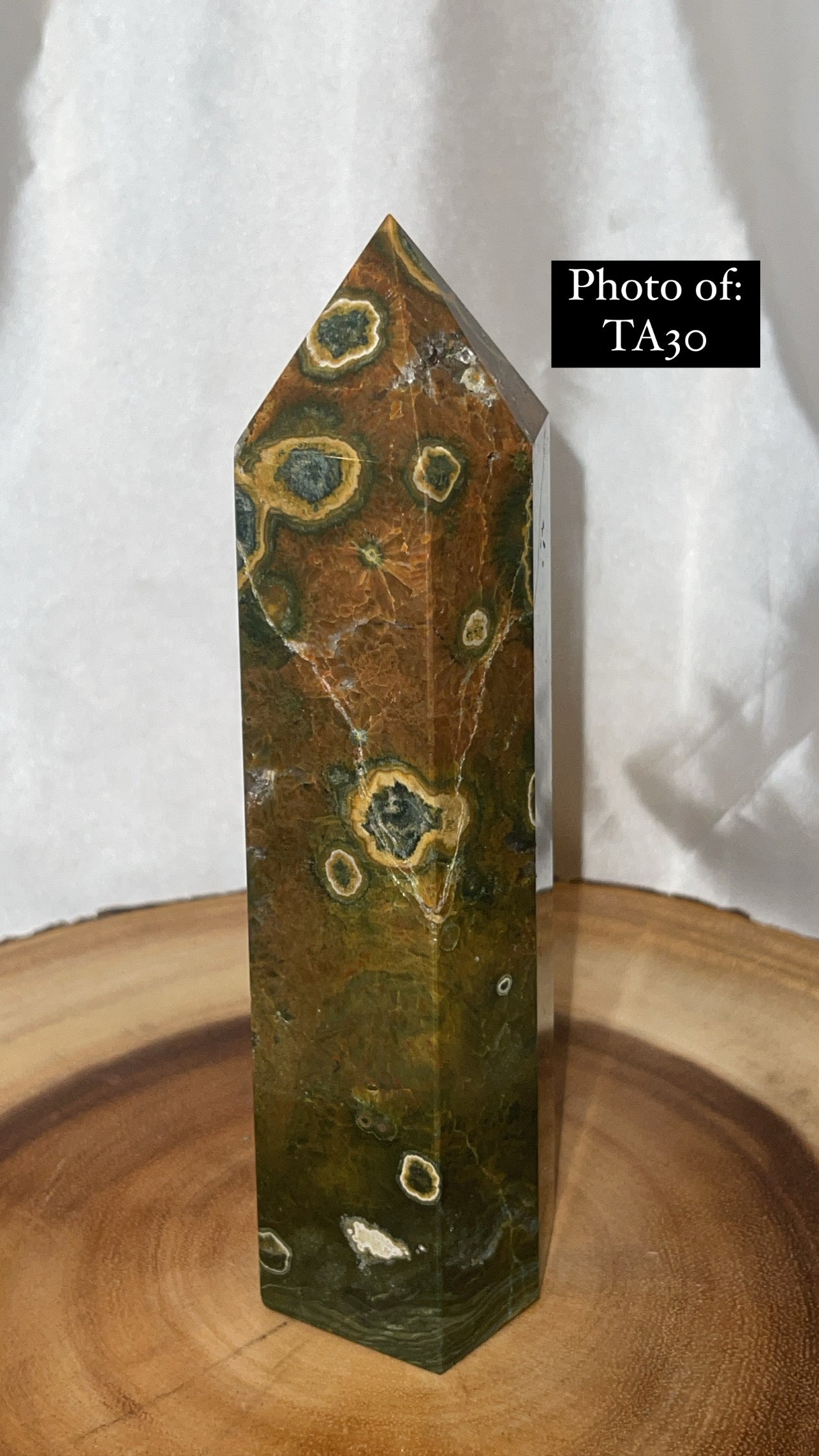 Green Ocean Jasper Large Tower