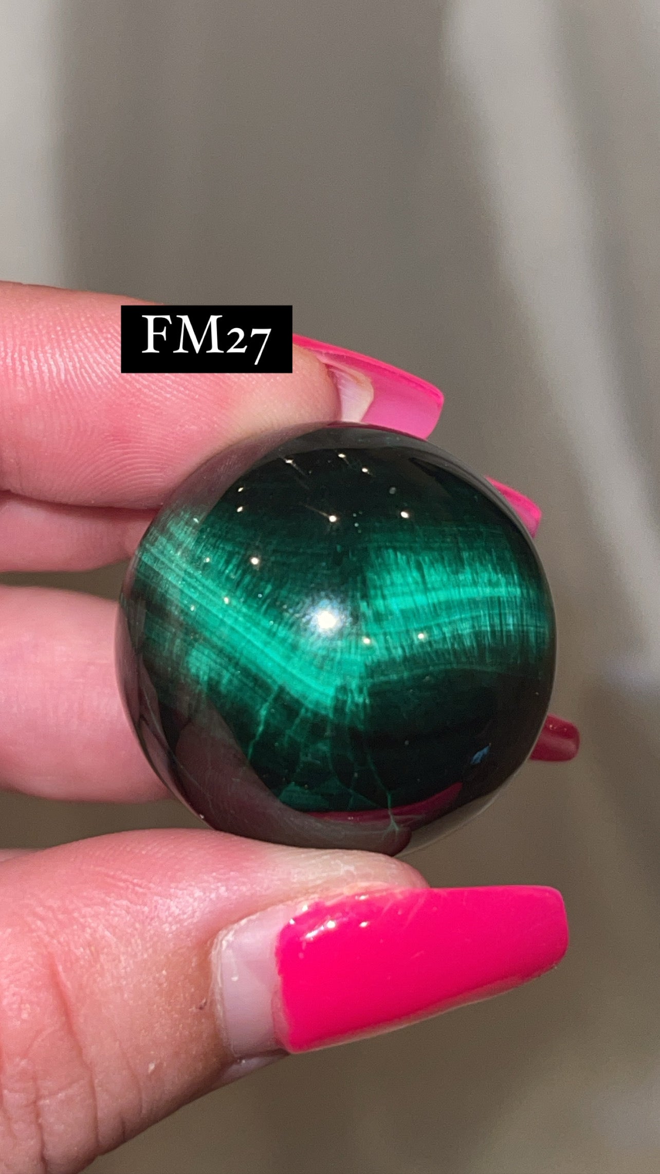 Velvet Fibrous Malachite AAA Sphere