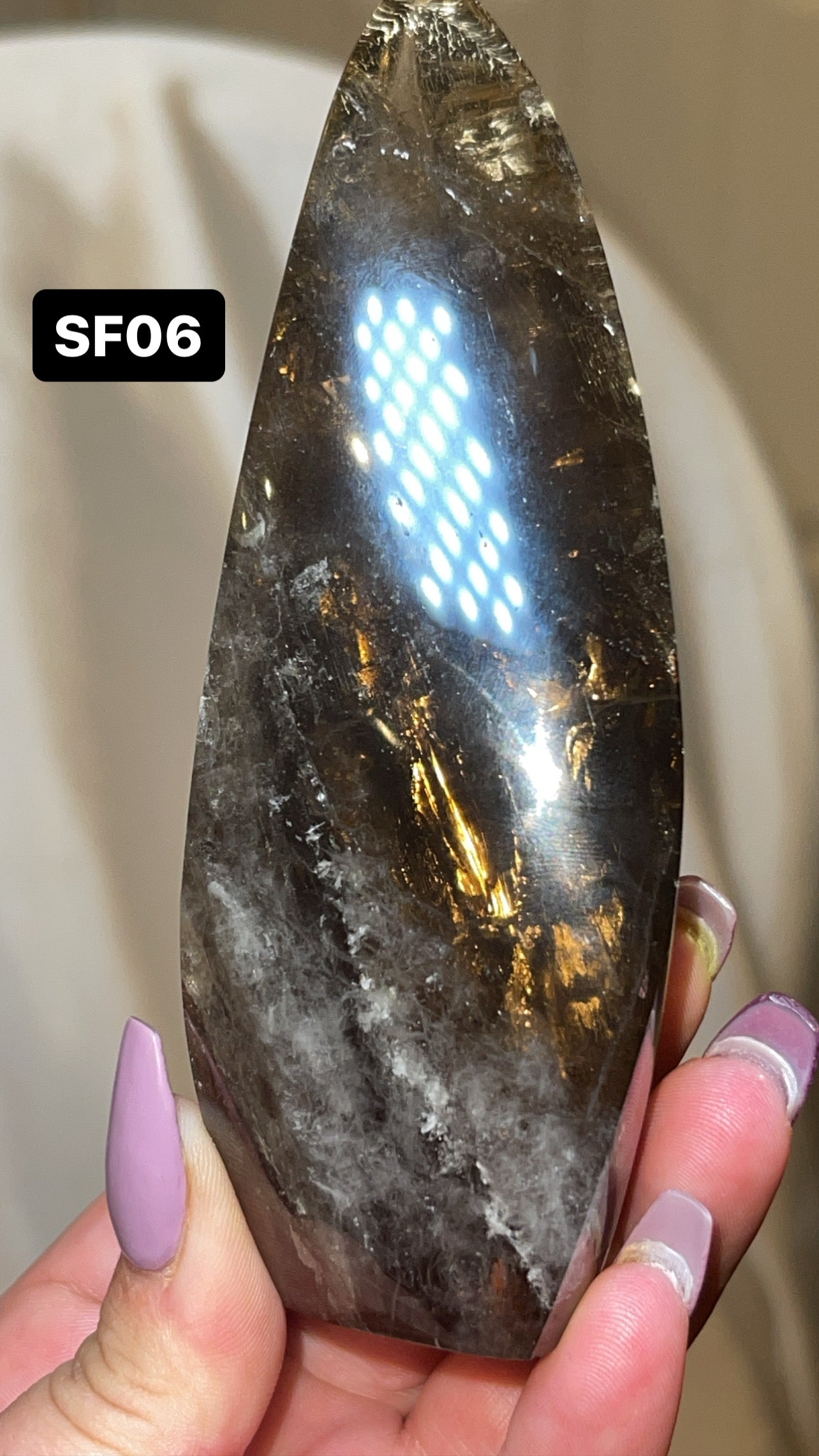 Smoky Quartz AAA Flame