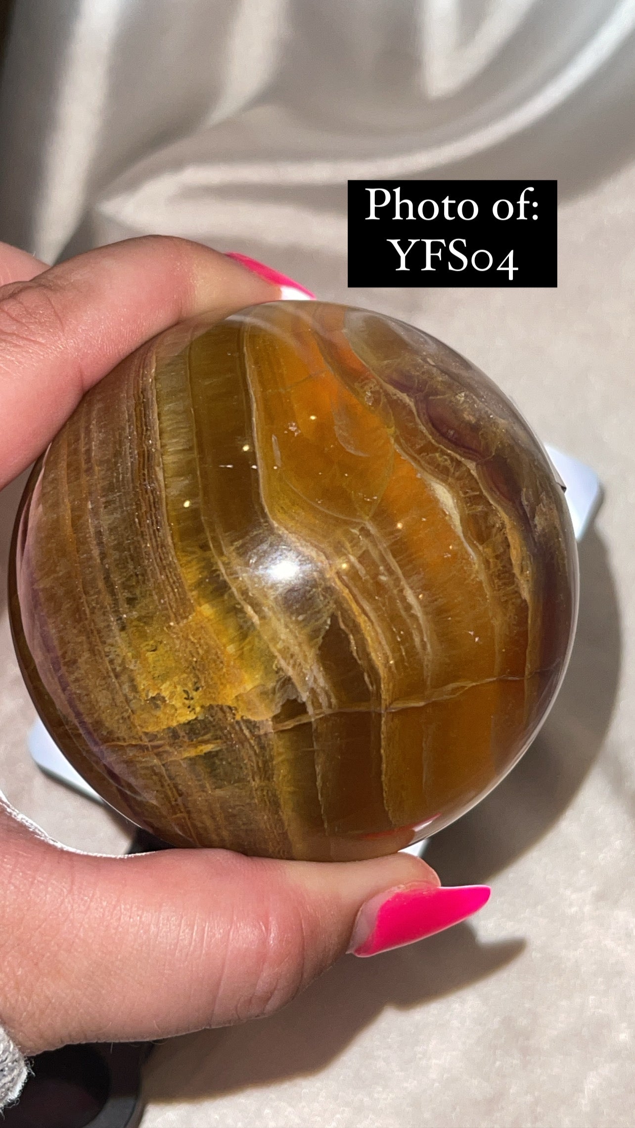 Bumblebee Fluorite Large Sphere