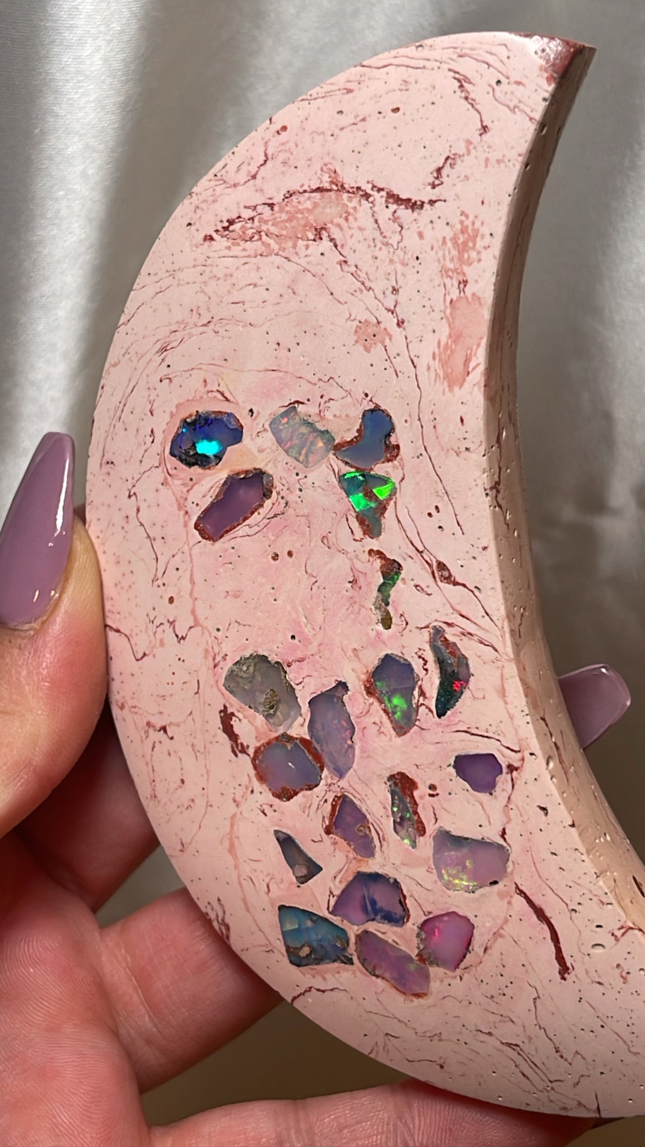 Mexican Fire Opal AAA XL Moon