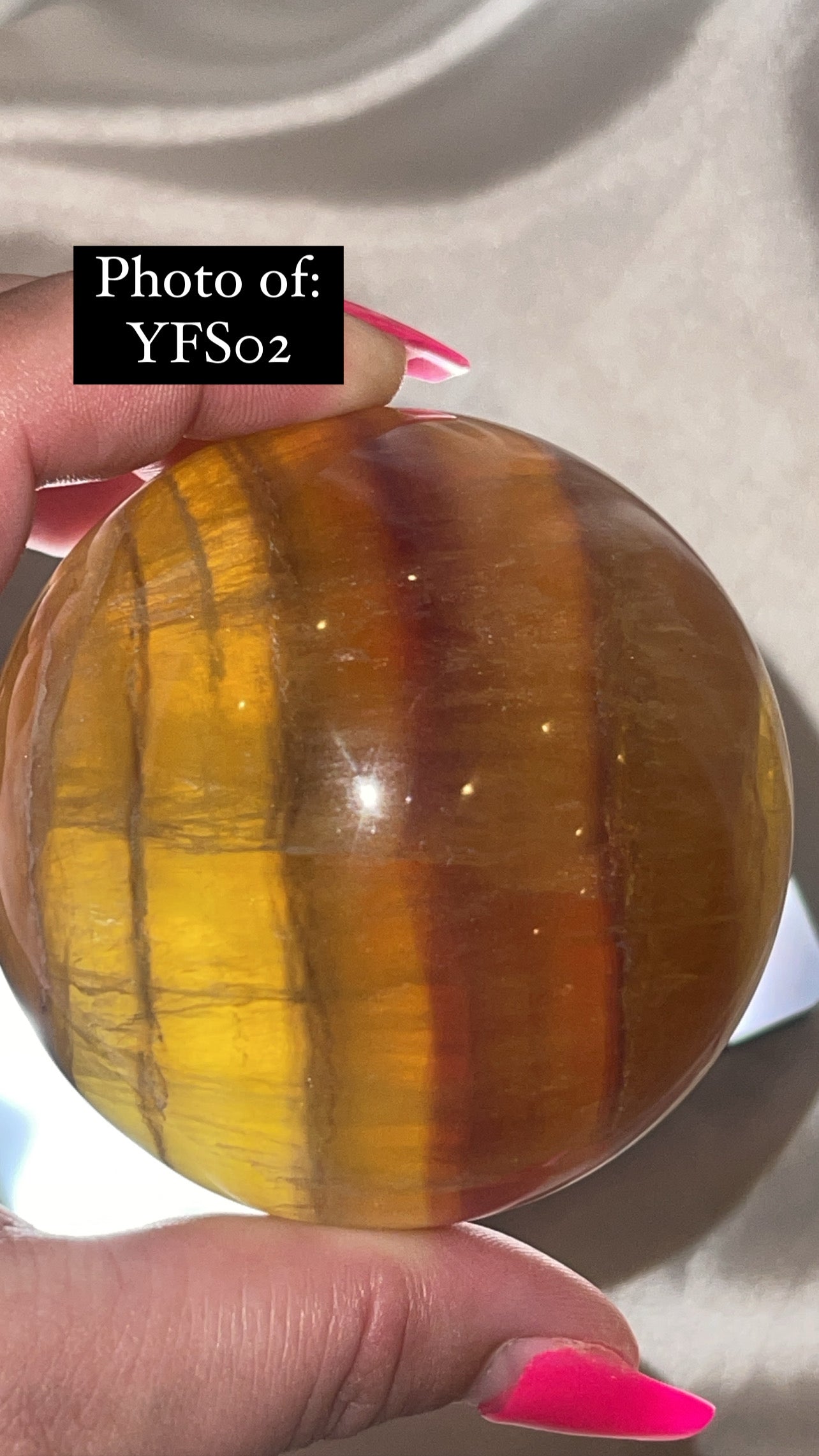 Bumblebee Fluorite Large Sphere