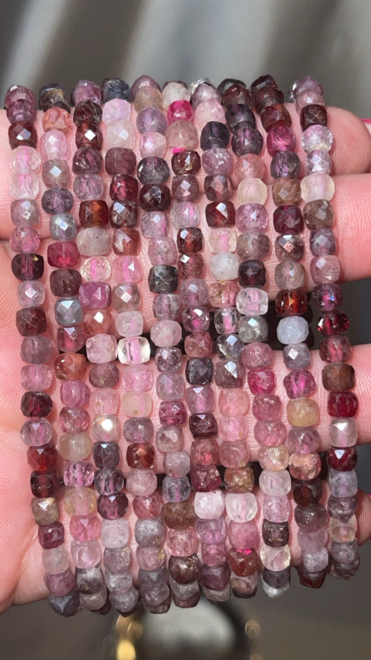 Spinel AAA Faceted Bracelet 4mm