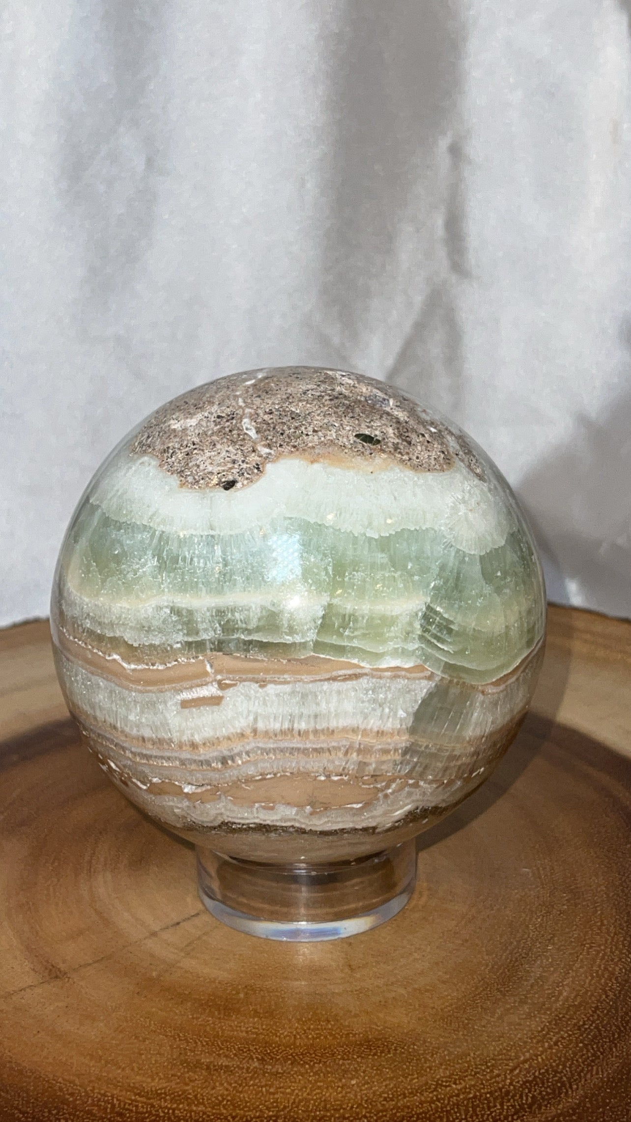 Blue Caribbean Calcite XL Sphere (93mm)