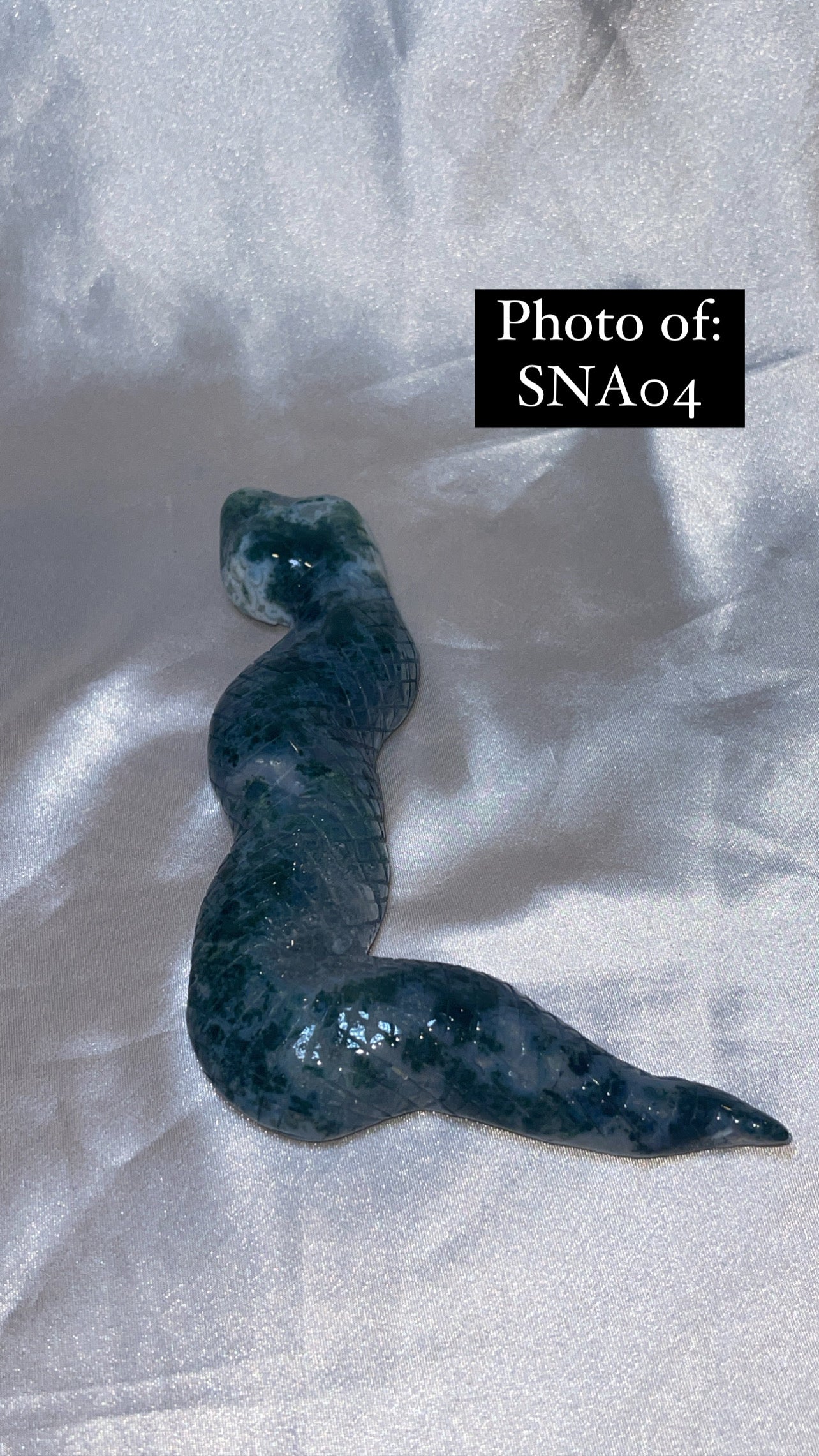 Moss Agate Large Snake