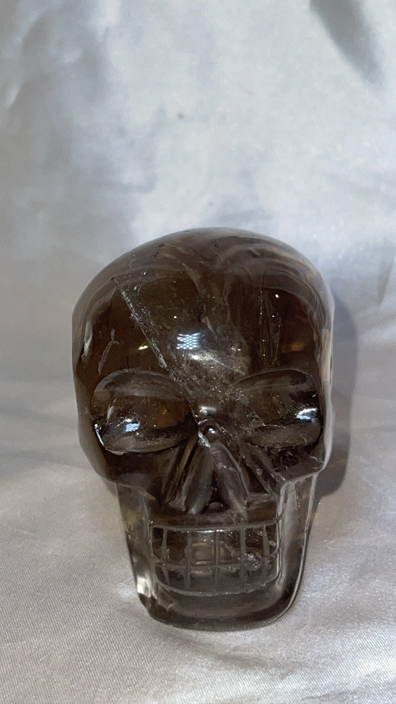 Smoky Quartz AAA Master Carved Large Skull