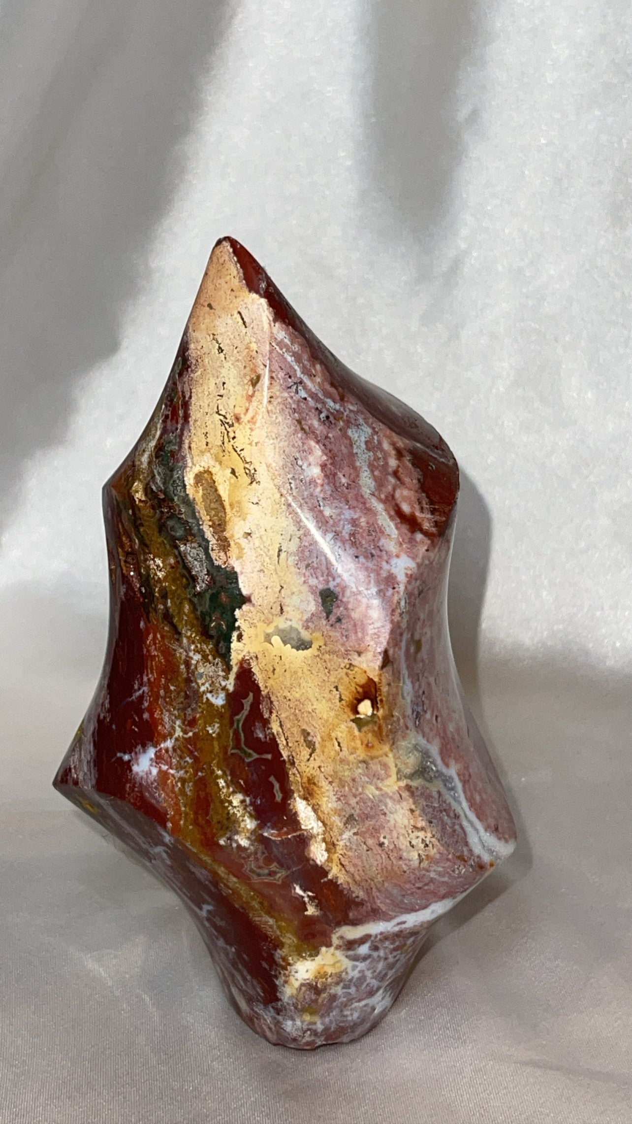Pink Ocean Jasper AAA Large Flame