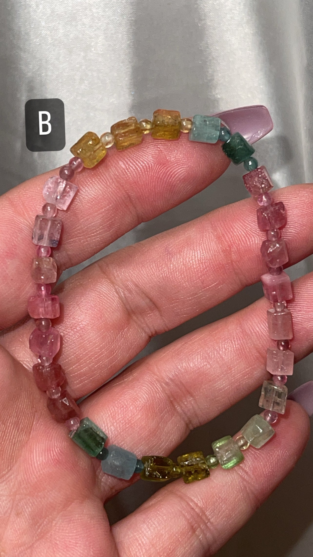 Tourmaline Colored AAA Bracelet (only 1 left!)
