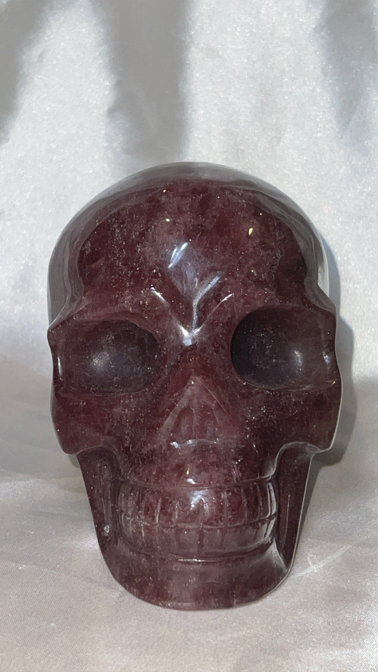 Strawberry Quartz AA XL Skull