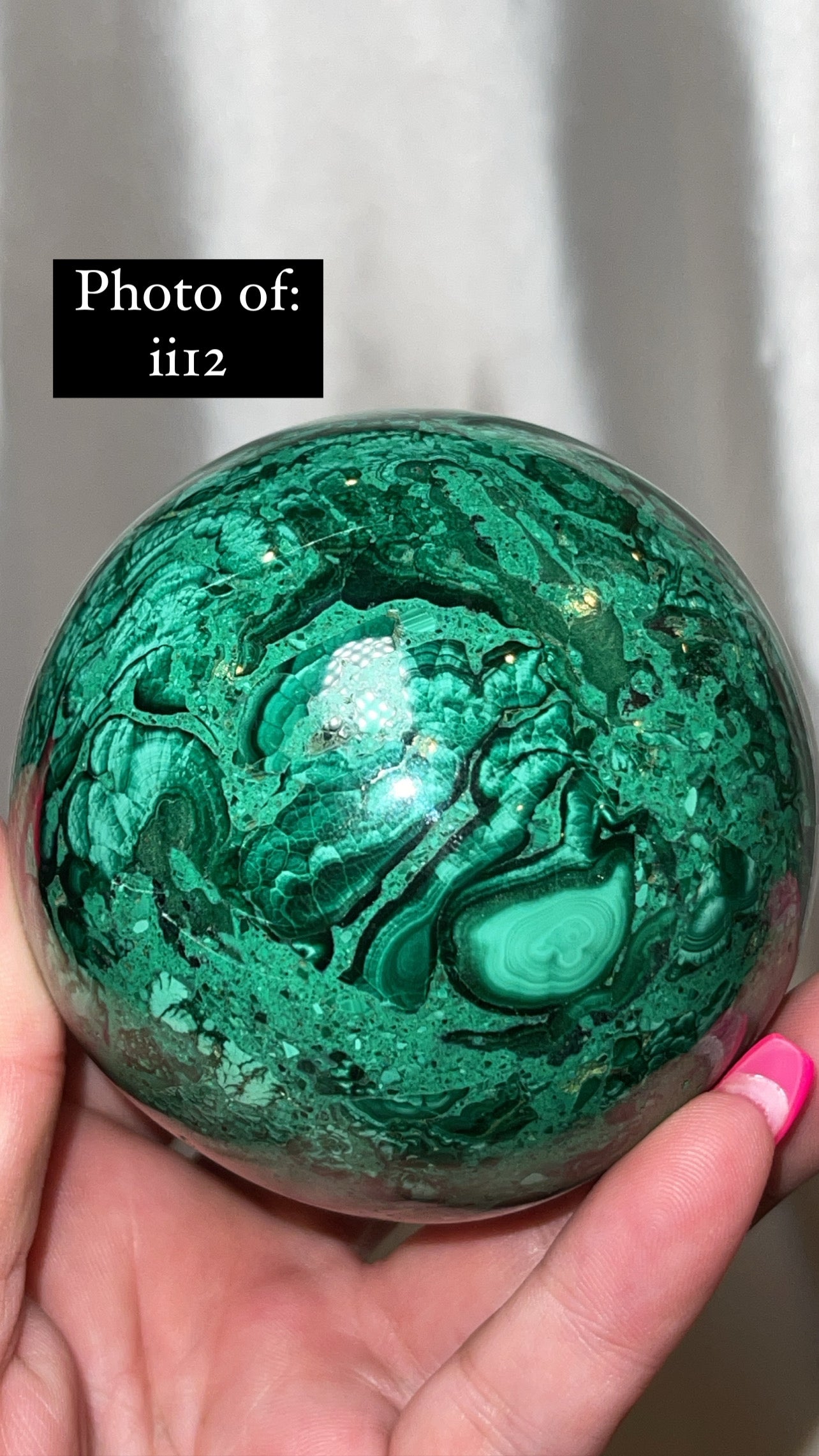 Malachite AA Large/XL Sphere