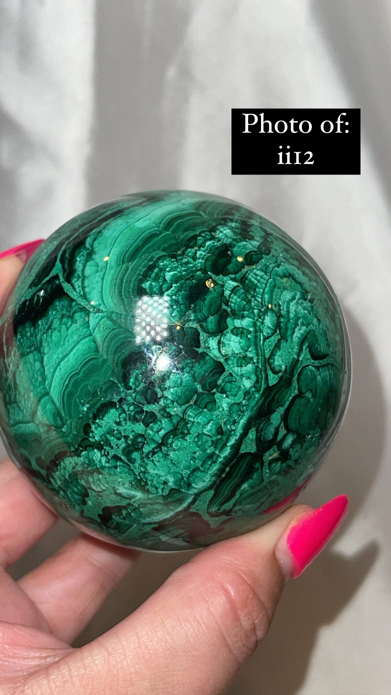 Malachite AA Large/XL Sphere