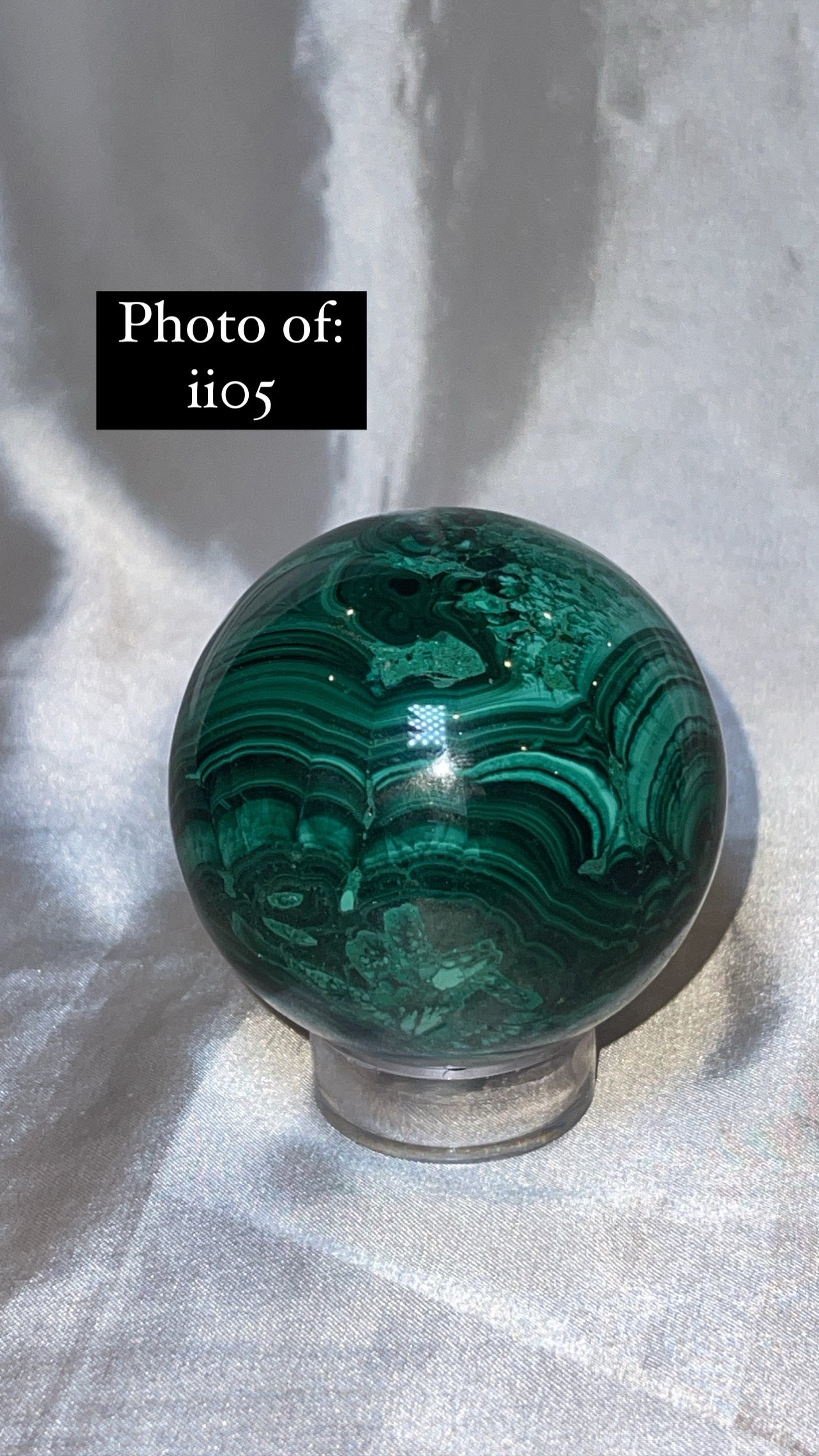 Malachite AA Large/XL Sphere