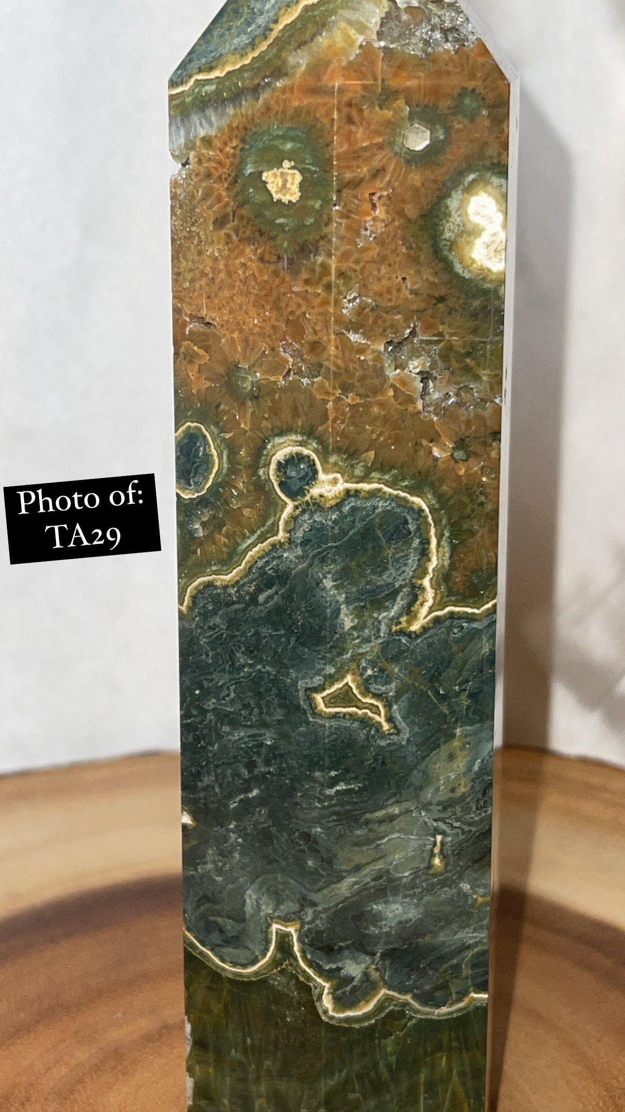 Green Ocean Jasper Large Tower
