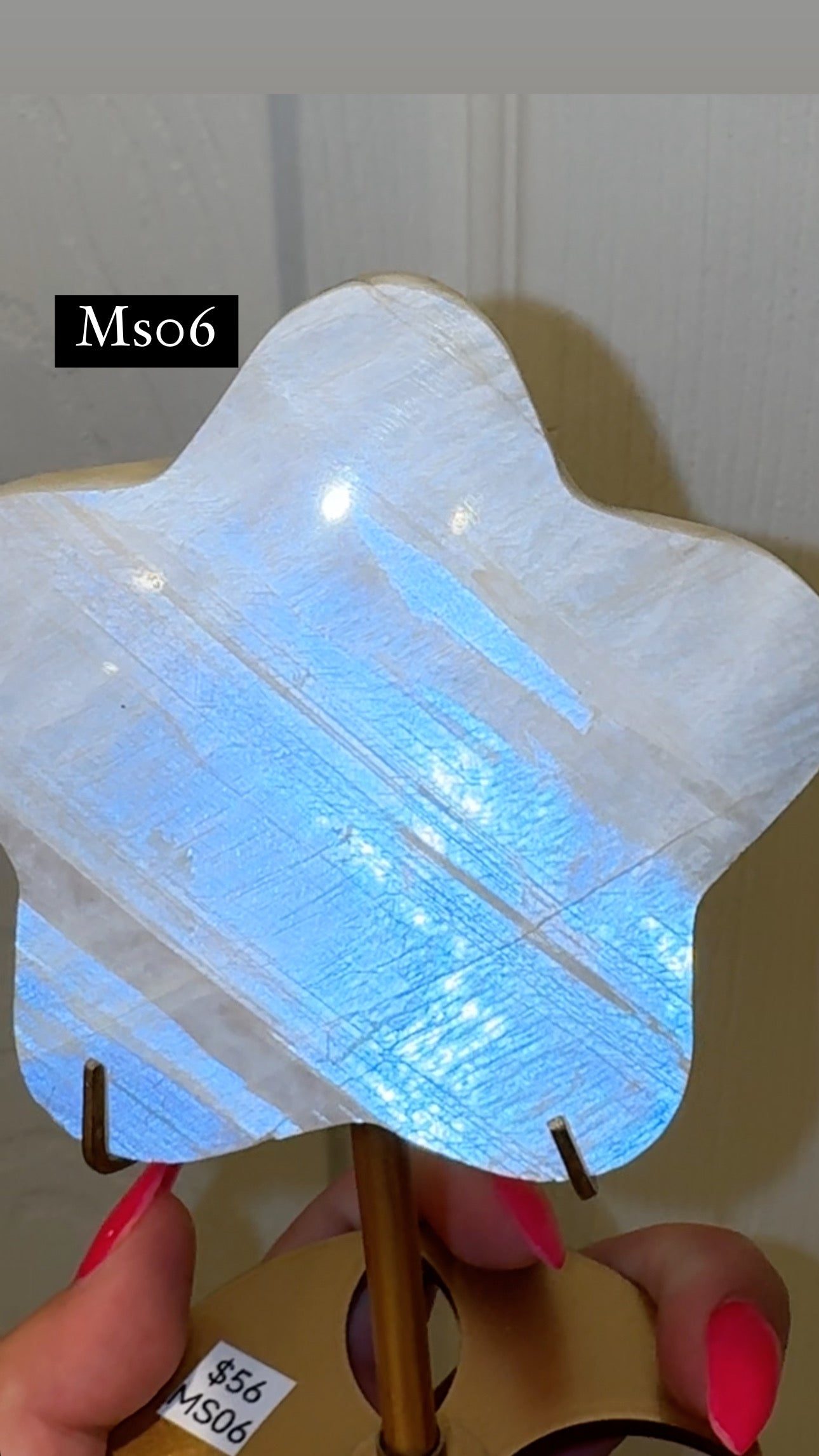 Moonstone Star on Stand AAA