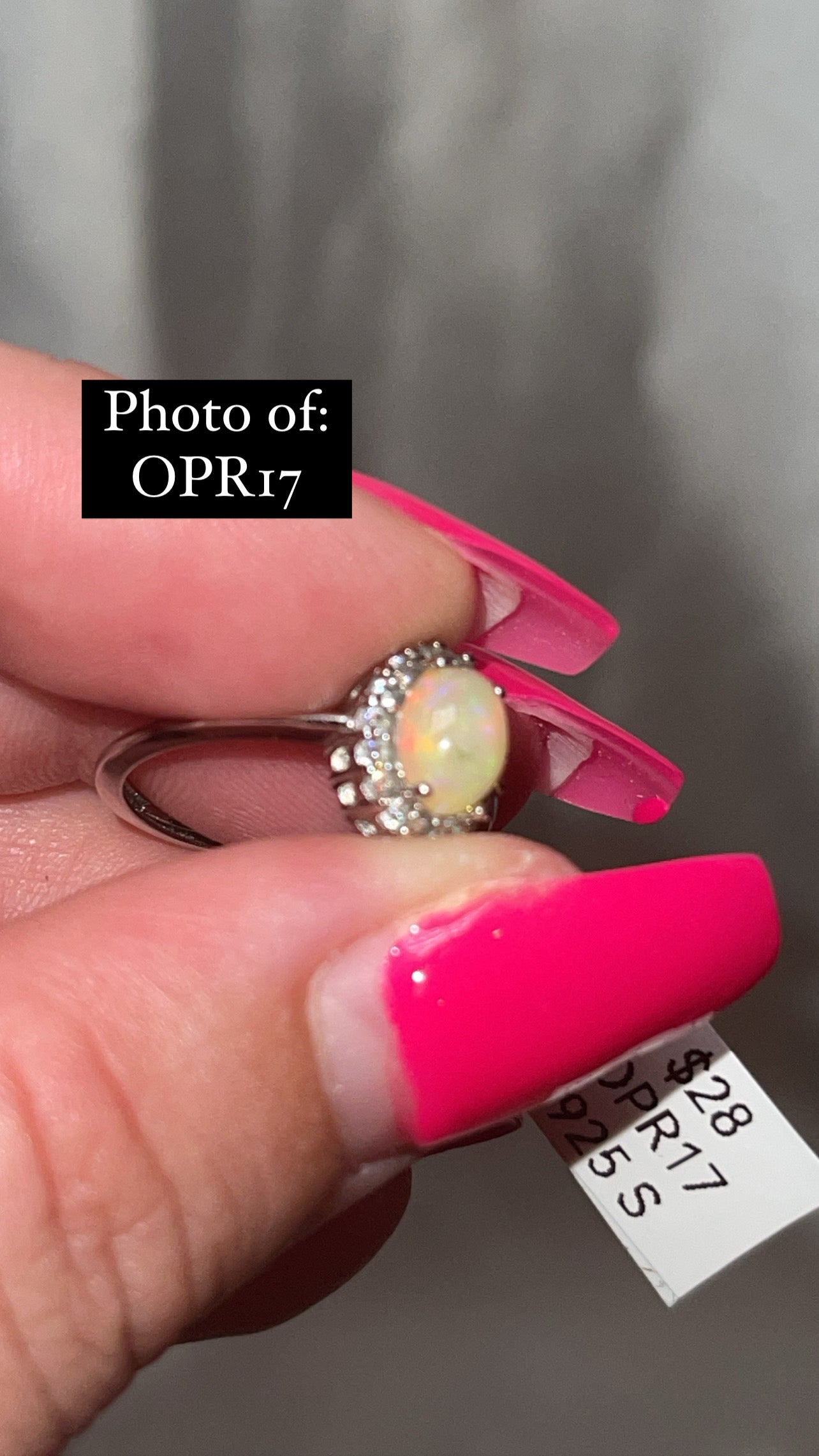 Ethiopian Welo Opal 925 Sterling Silver Adjustable Ring (Choose Your Own)