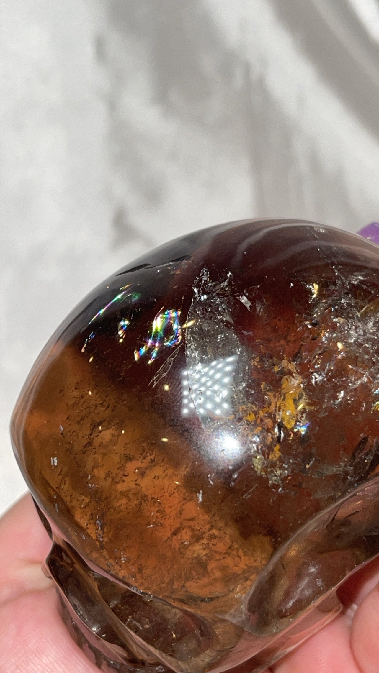 Smoky Quartz AAA Master Carved Large Skull