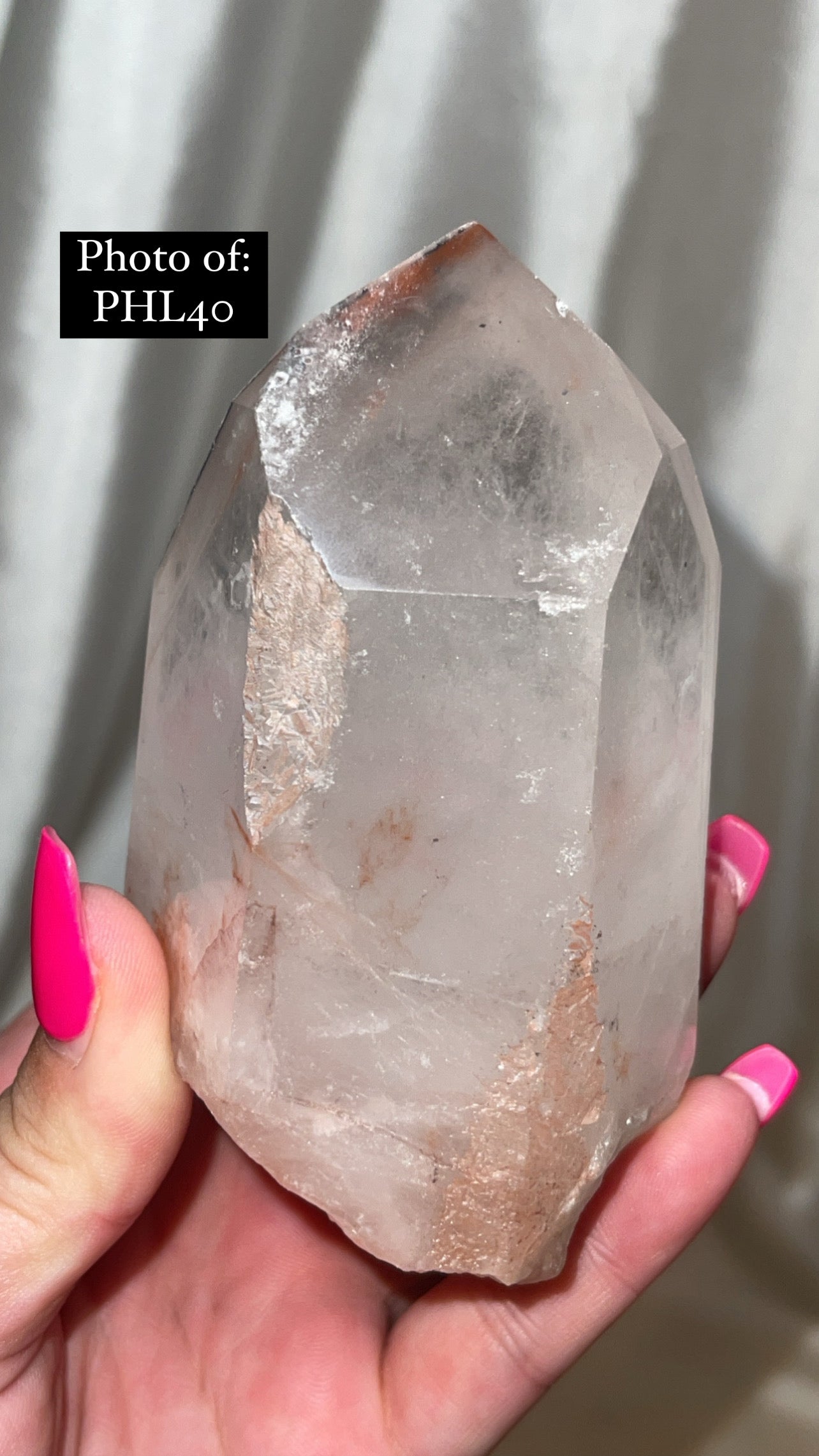 HIGH VIBRATION Hematite Lithium Semi Polished Point Large (one left!!!)