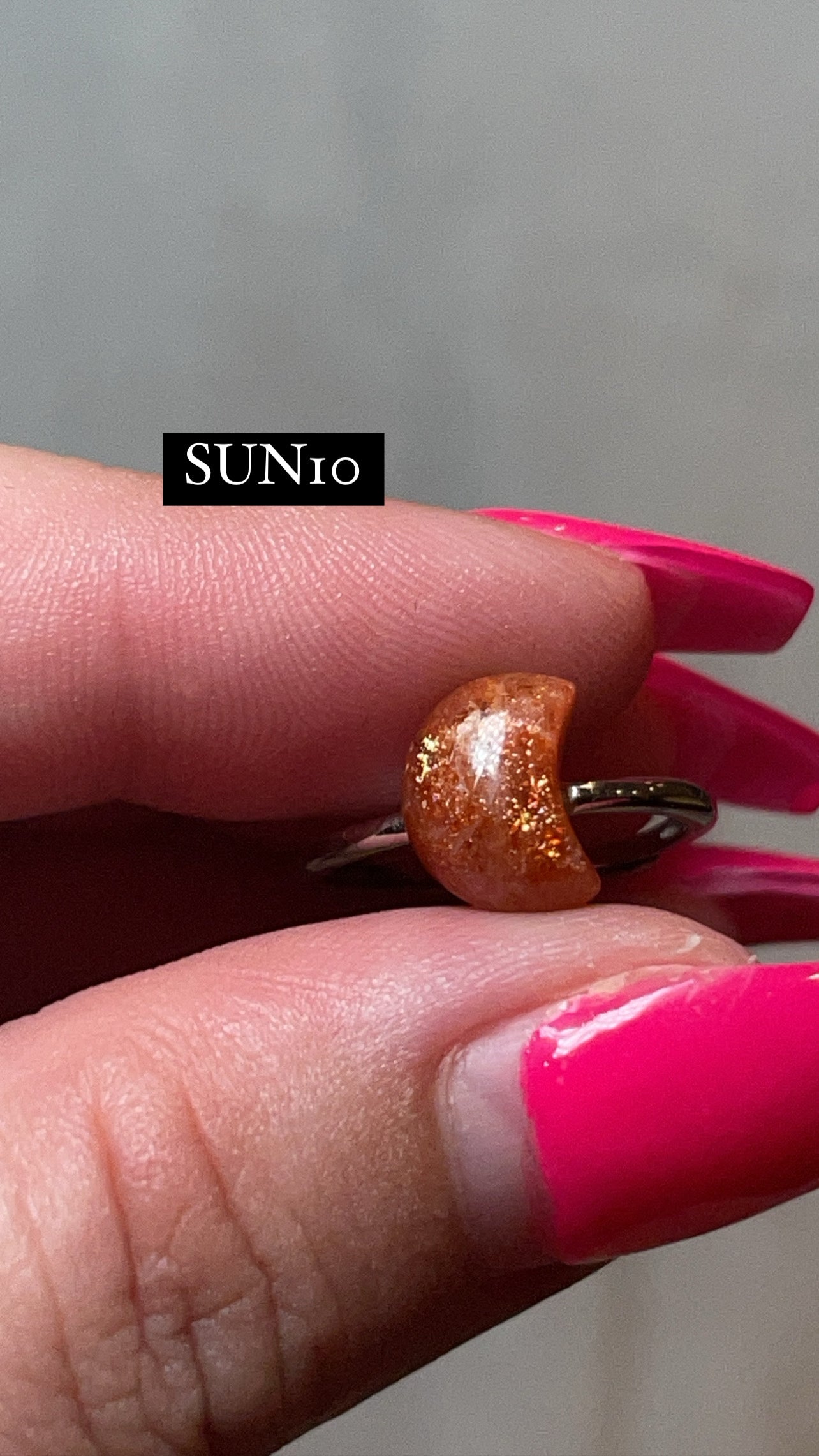 Sunstone AAA 925 Sterling Silver Adjustable Ring (Choose Your Own!)