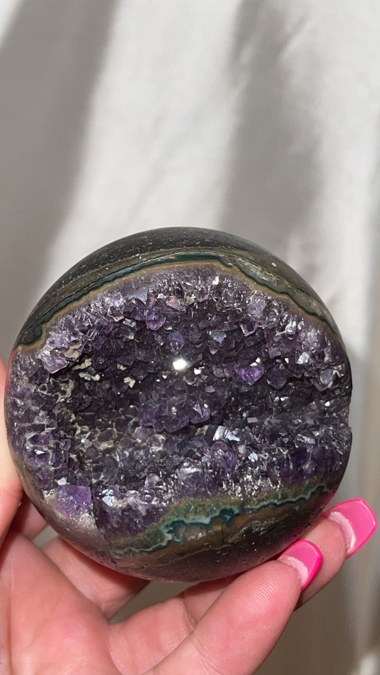 Amethyst High Grade Geode Sphere (66mm)