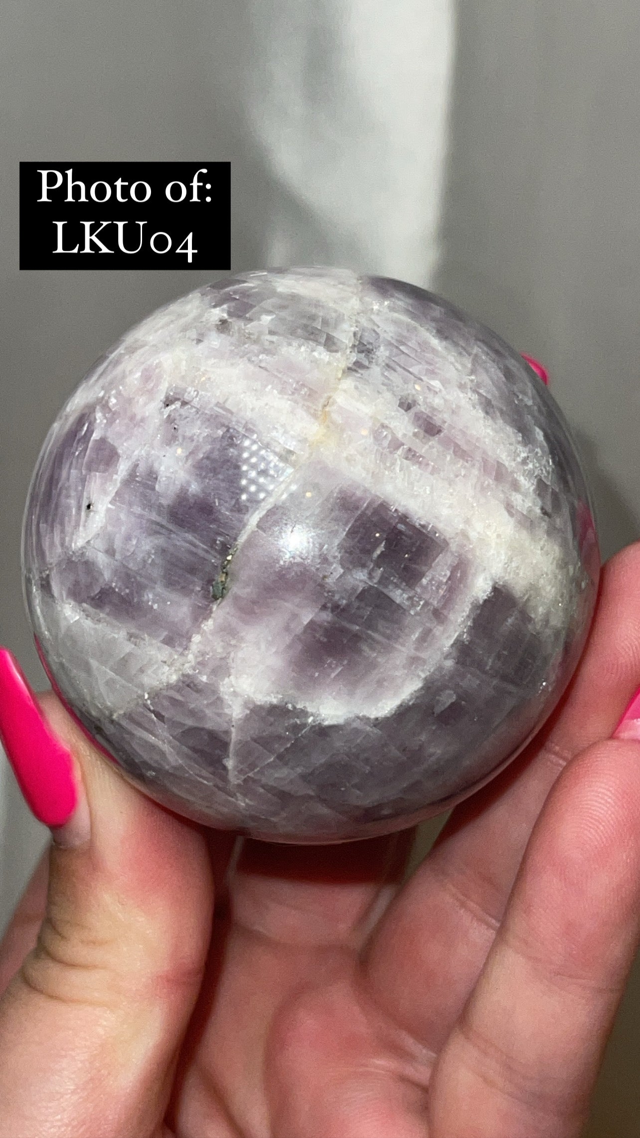 Kunzite High Grade Large Sphere