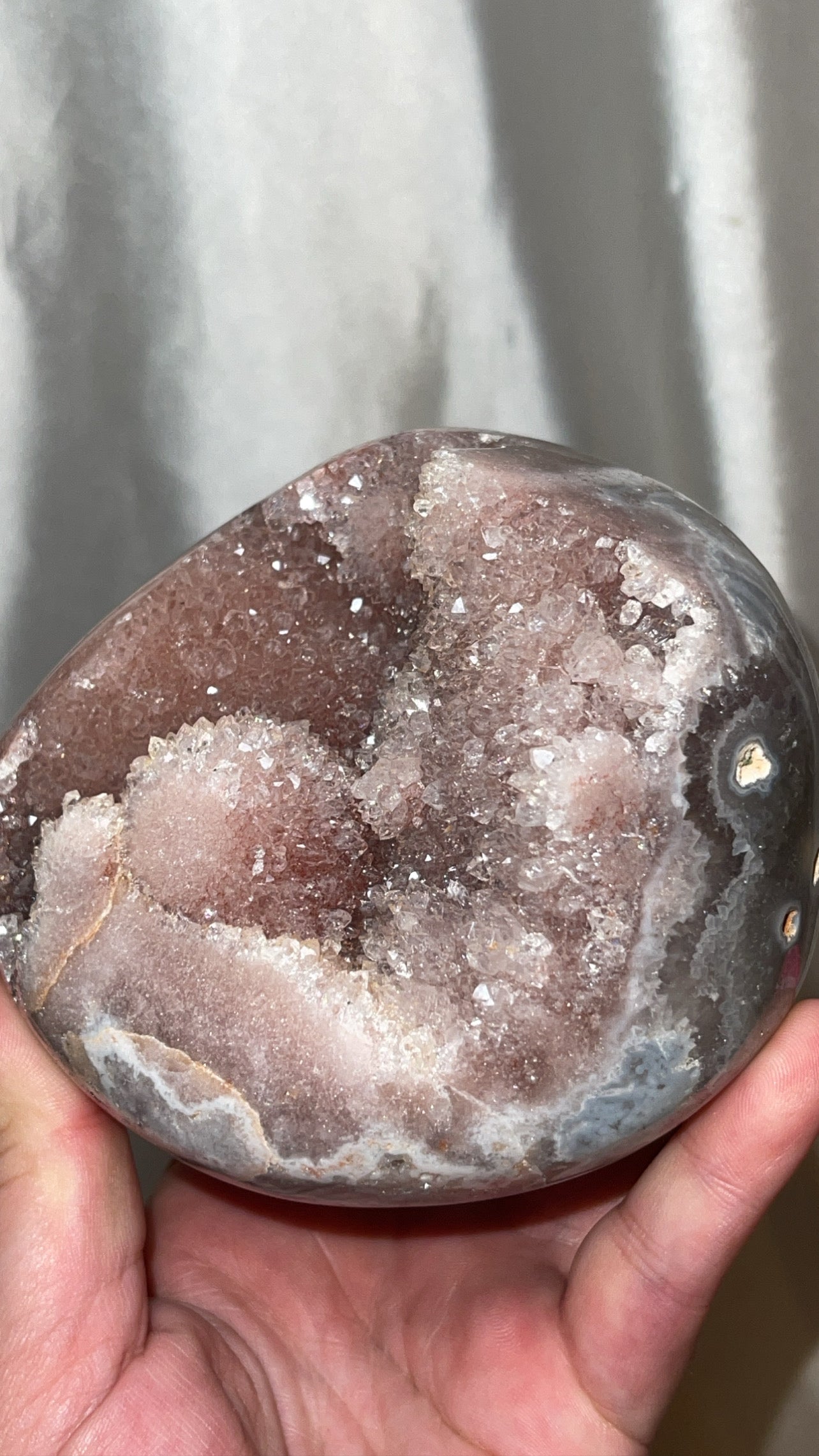 Pink Amethyst Druzy XL Freeform