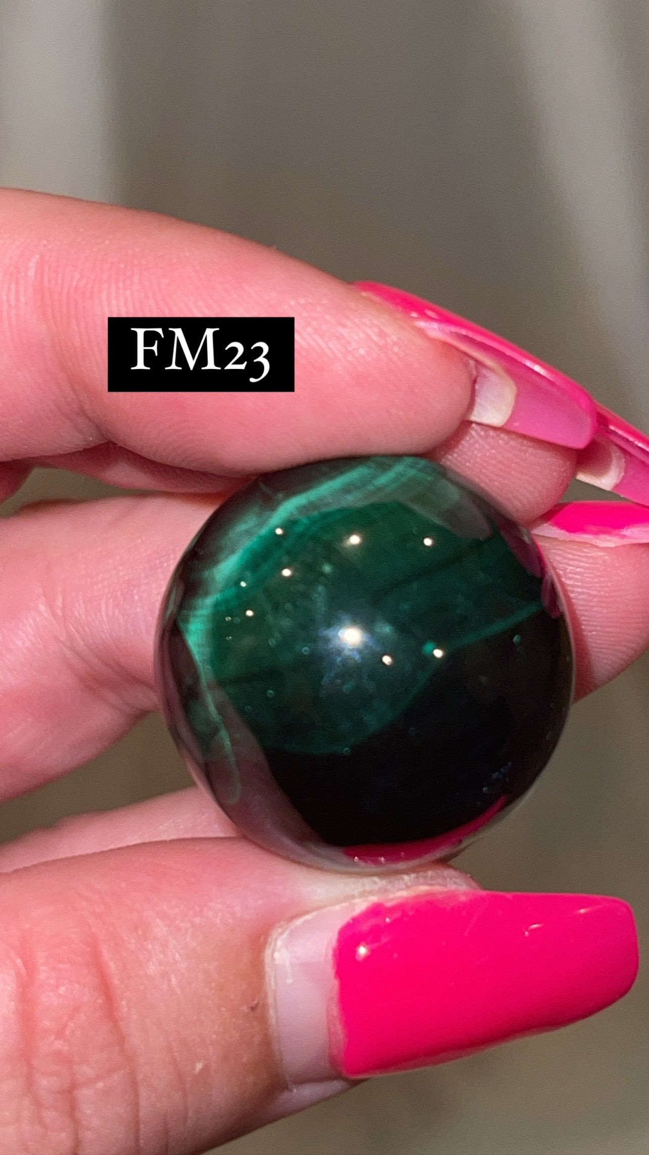 Velvet Fibrous Malachite AAA Sphere