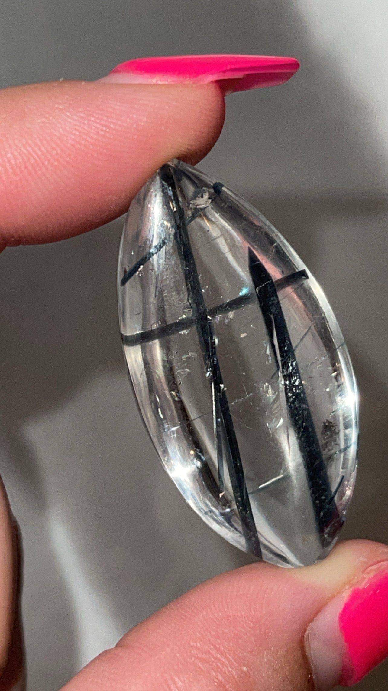 Super RARE Blue Tourmaline in Quartz Polished