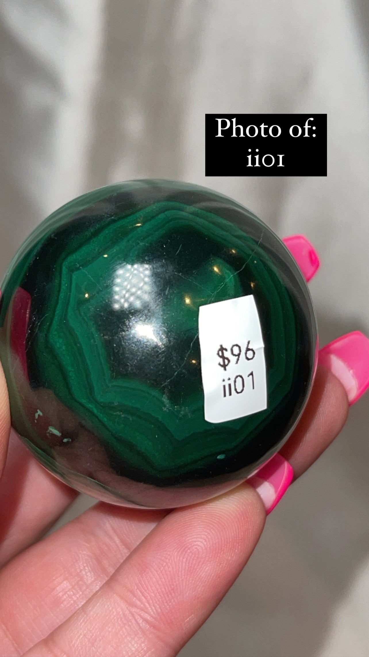Malachite AA Large/XL Sphere
