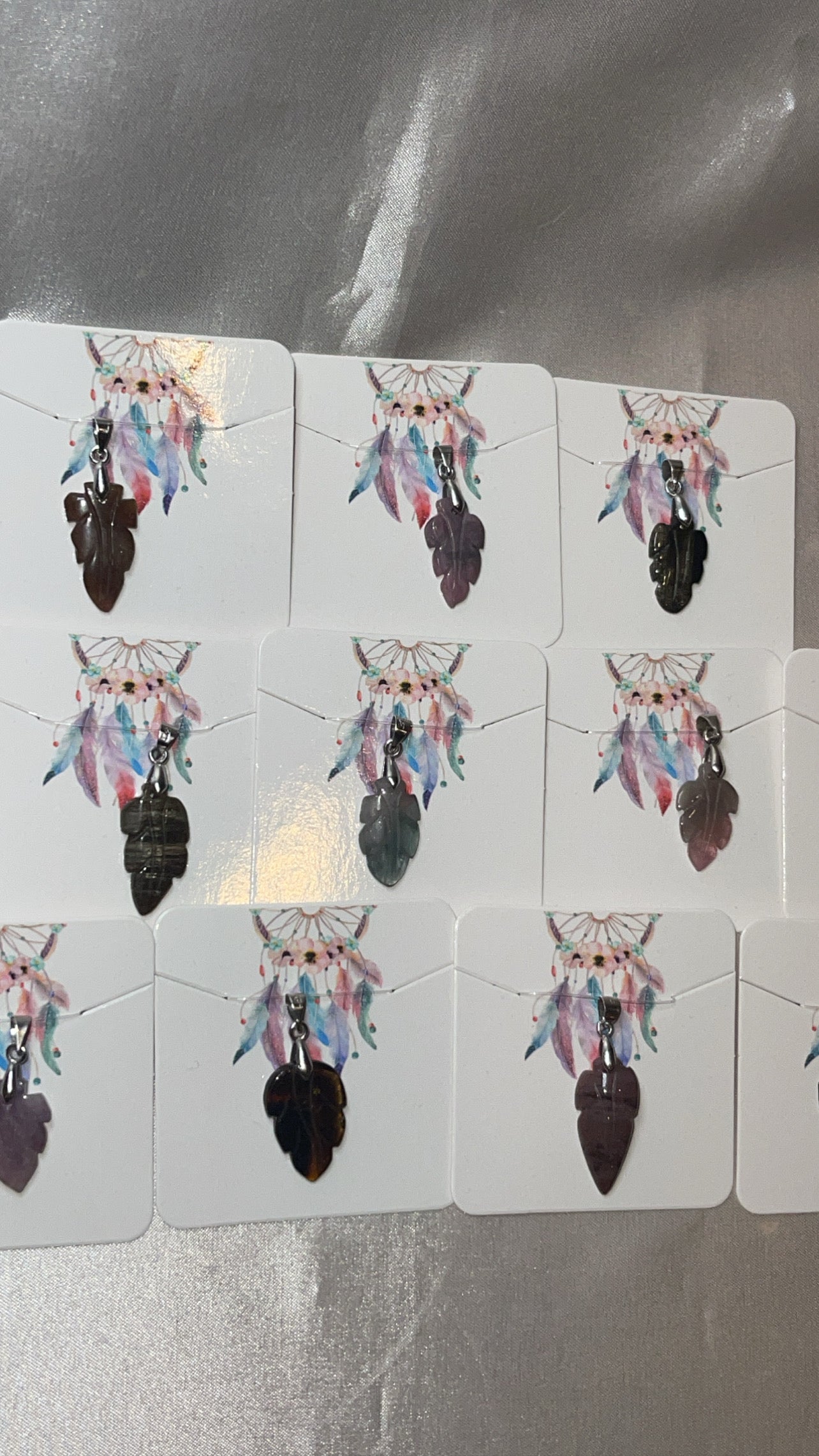 Tourmaline Leaf Pendant (Choose Your Own)