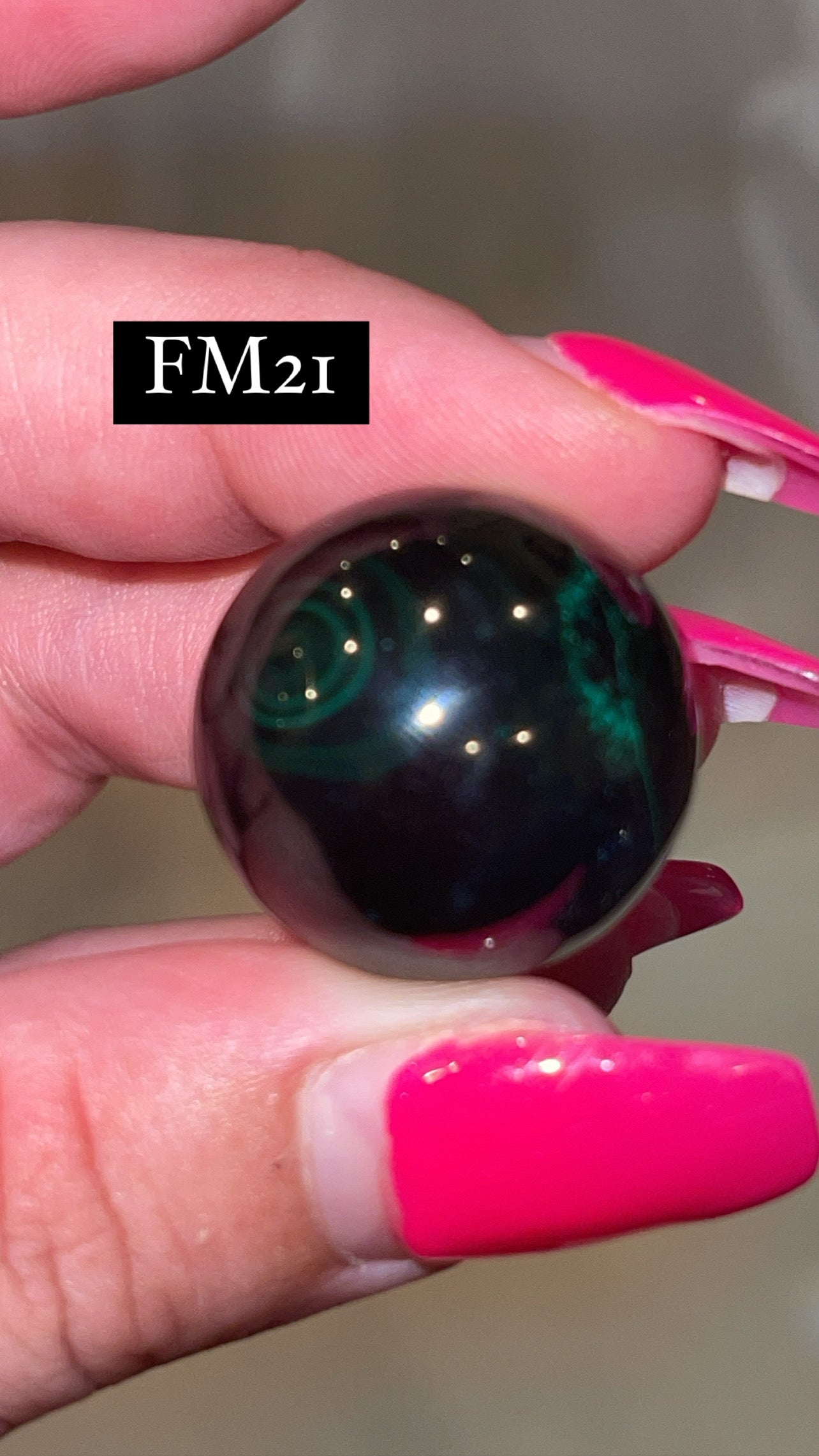Velvet Fibrous Malachite AAA Sphere