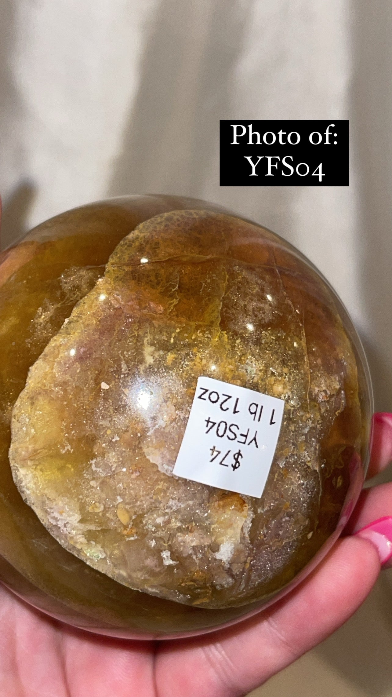 Bumblebee Fluorite Large Sphere