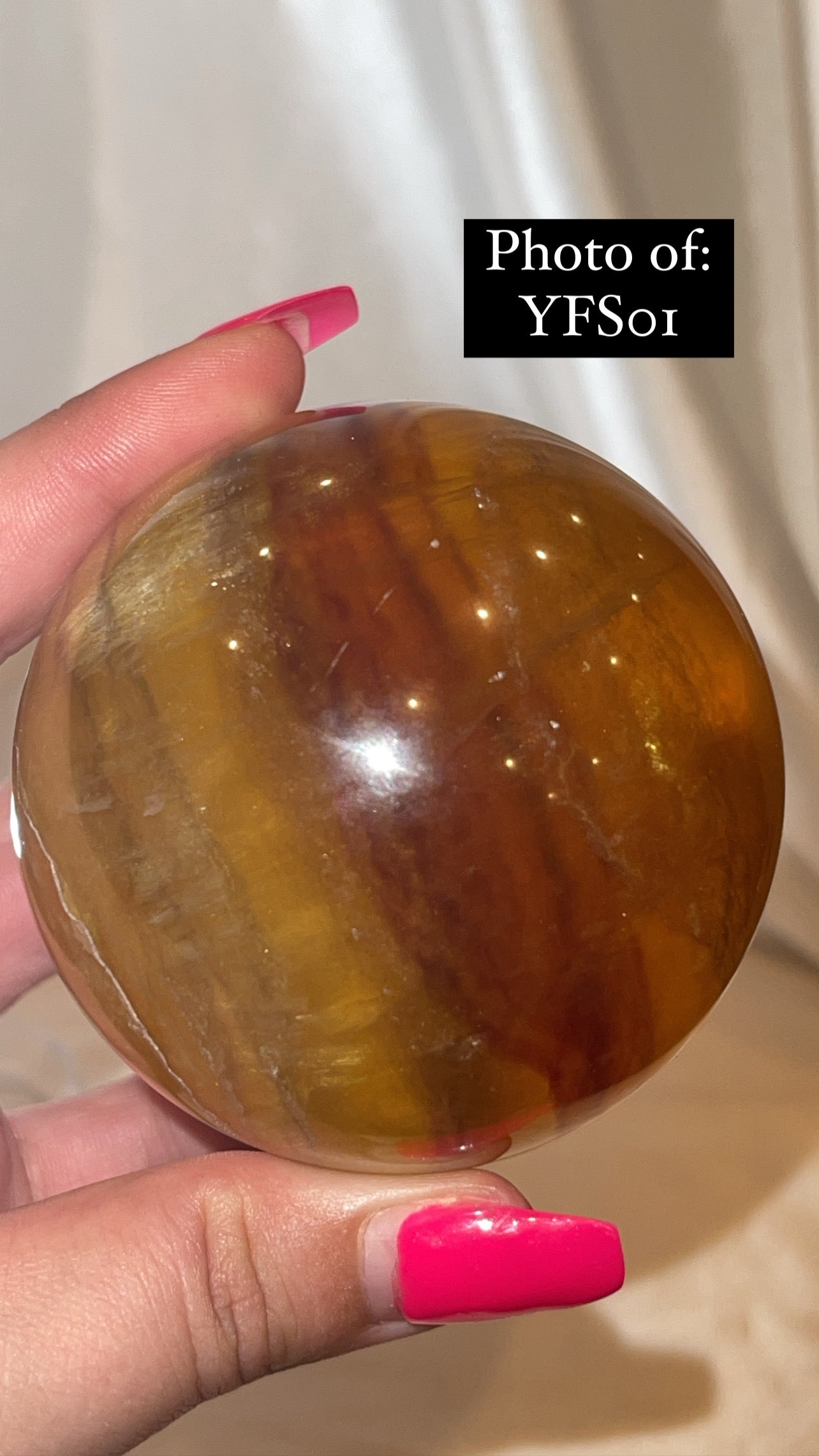 Bumblebee Fluorite Large Sphere